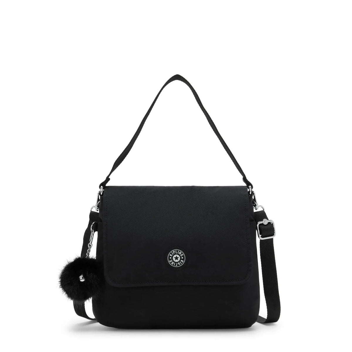 Kipling Siraz Shoulder Bag in Black — front view