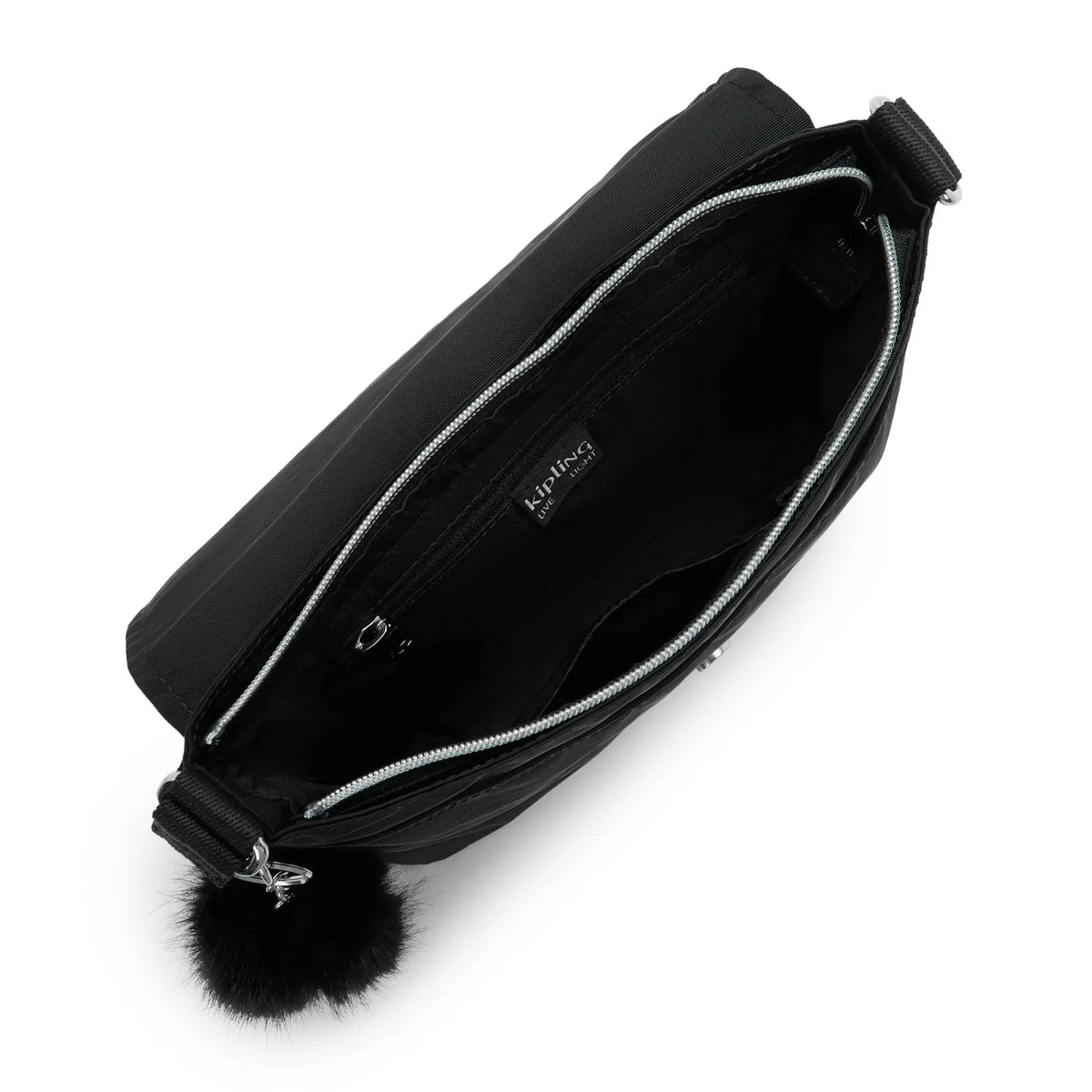 Kipling Siraz Shoulder Bag in Black — angle view 3