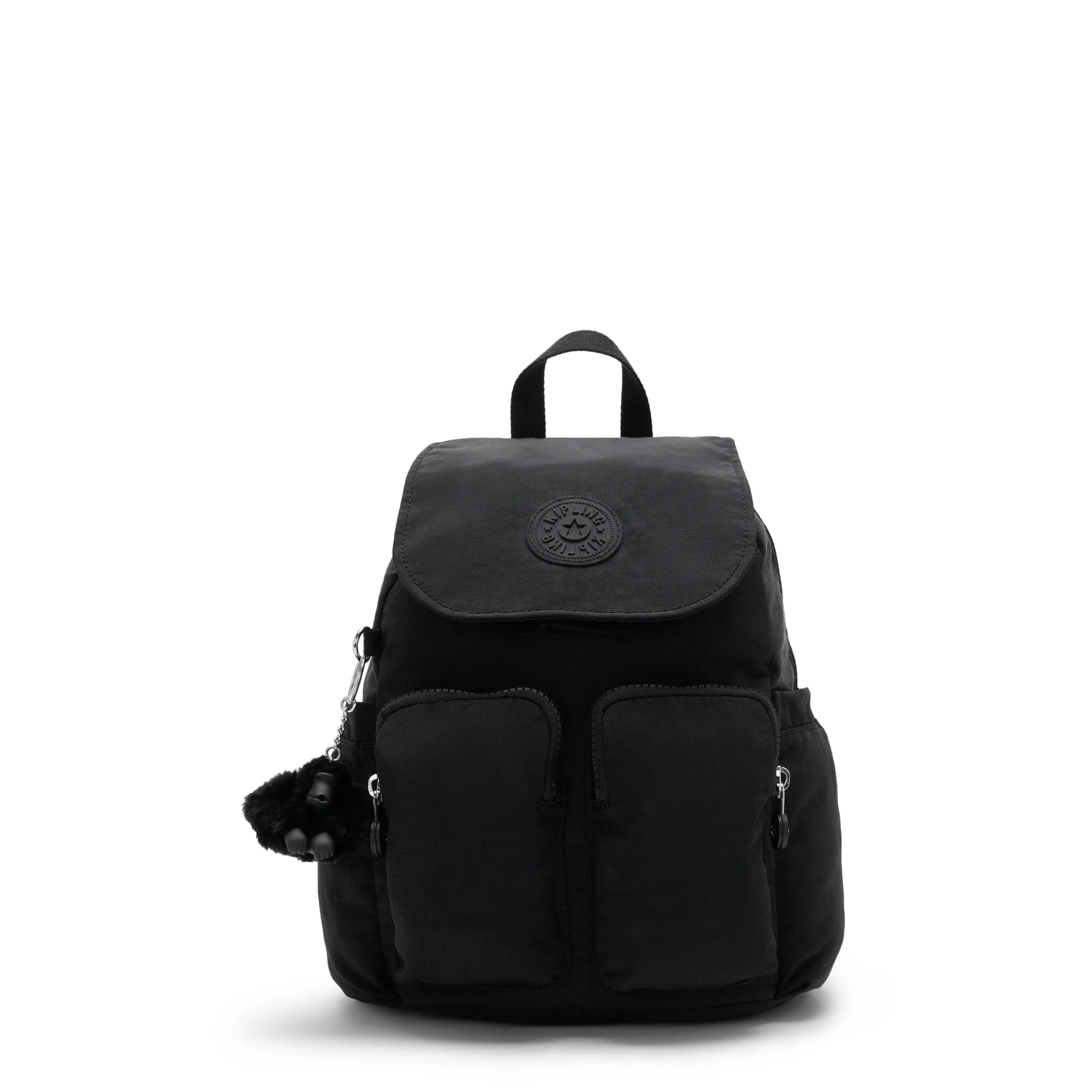 Kipling City Pocket Mini in Black Noir — front view