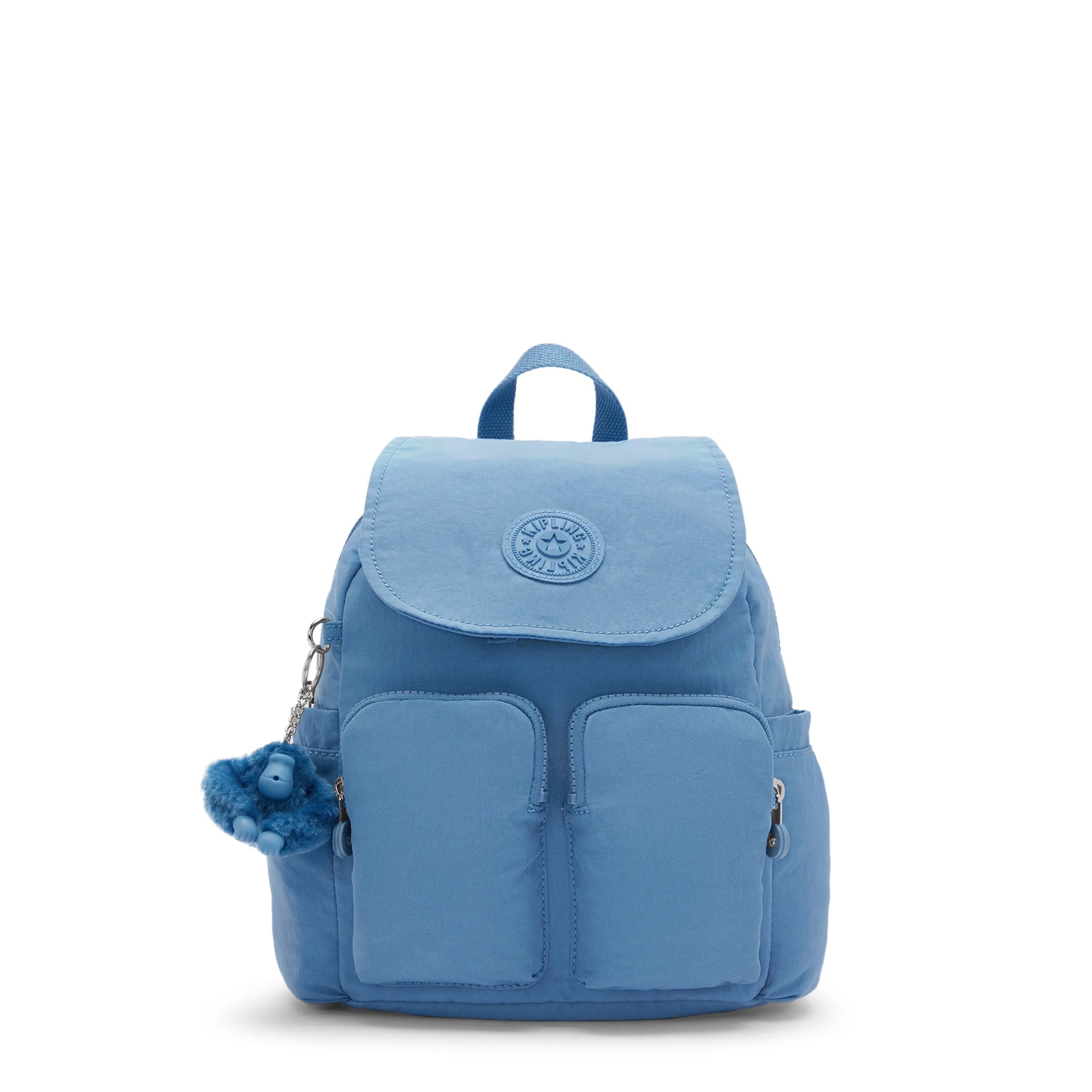 Kipling City Pocket Mini in Vintage Blue — front view