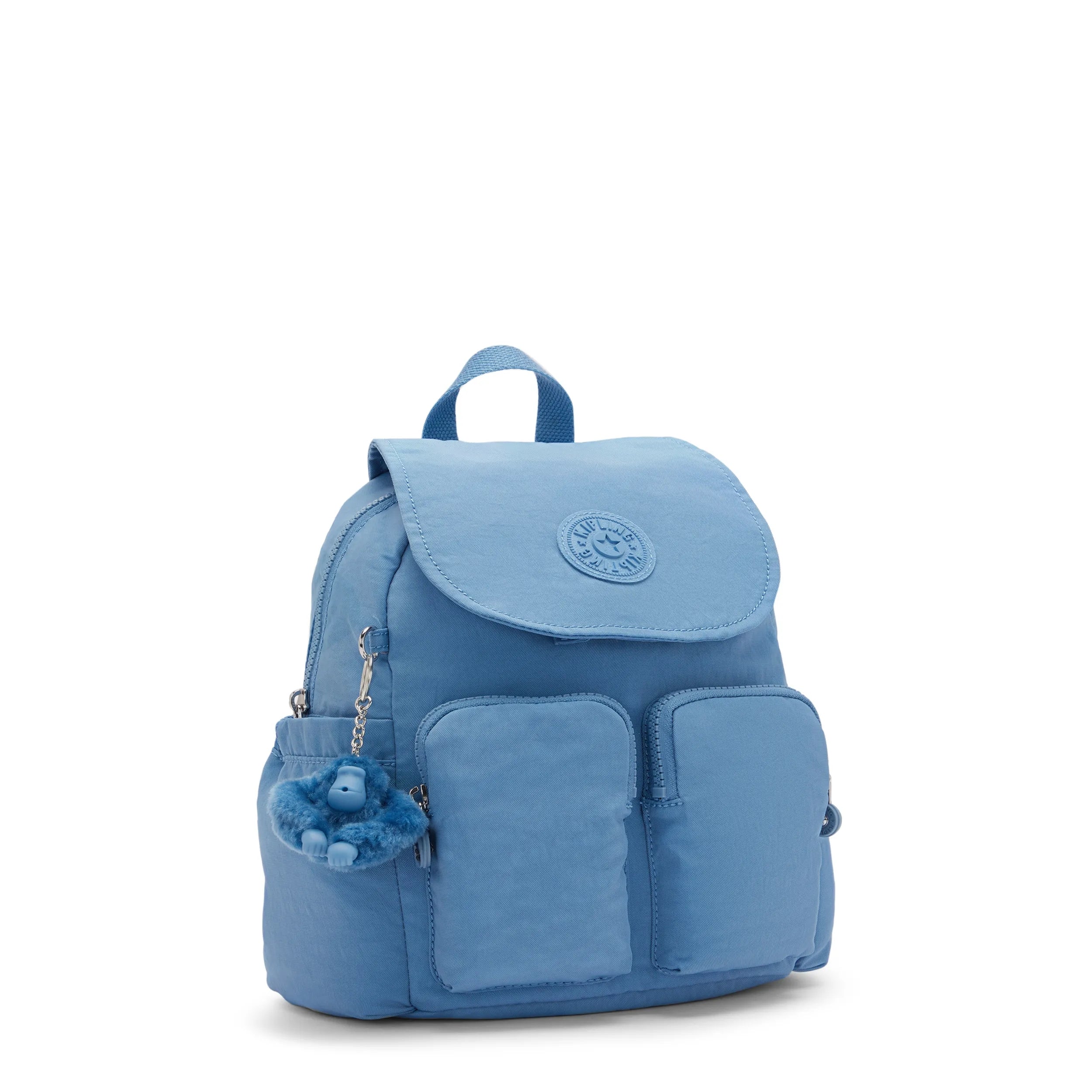 Kipling City Pocket Mini in Vintage Blue — angle view 3