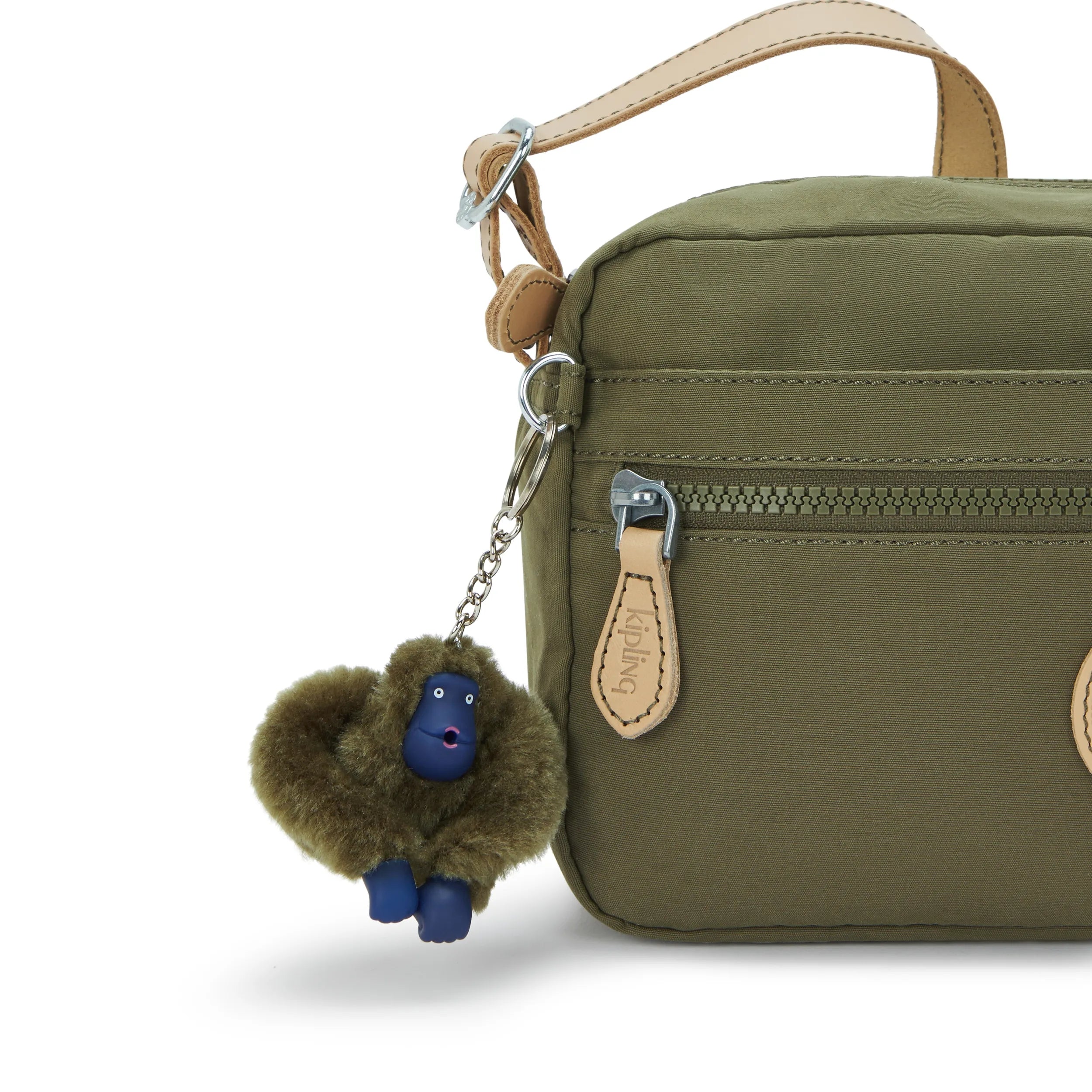 Kipling Ozita in Cotton Khaki — detail view
