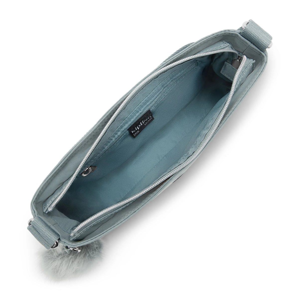 Kipling Jamari Shoulder Bag in Green Air — angle view 4