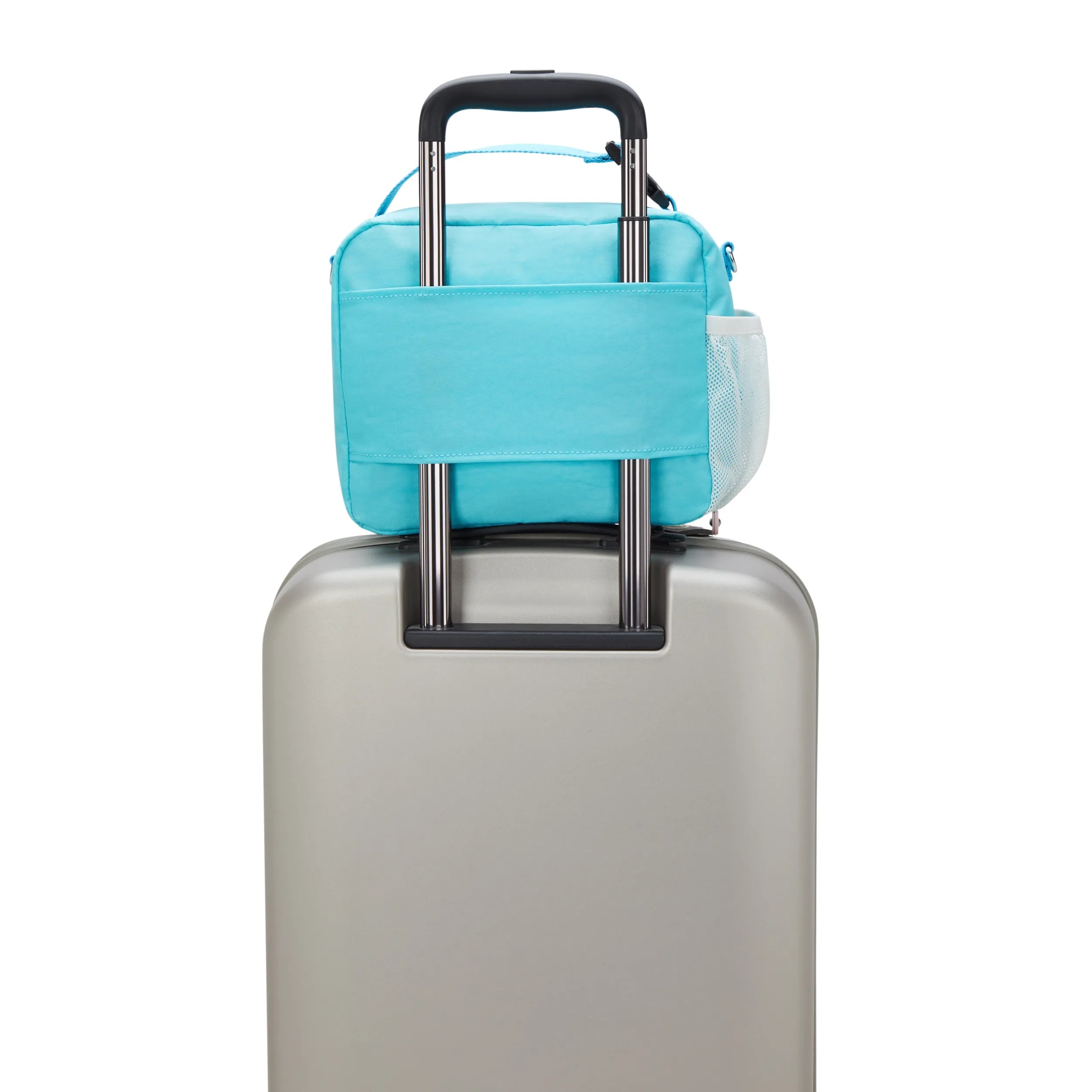 Kipling Ermy in Poppy Aqua — detail view