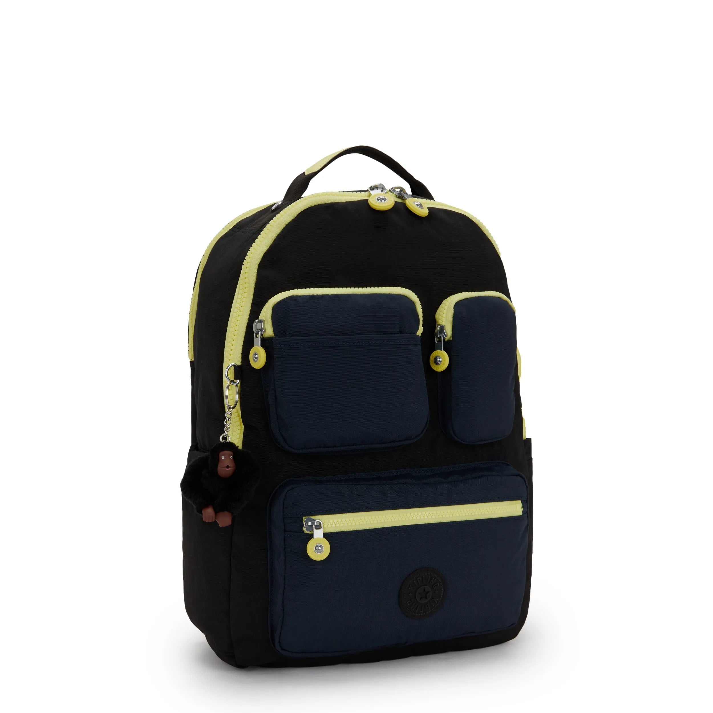 Kipling Seoul Lap Pocket in Black Pocket Print — angle view 3