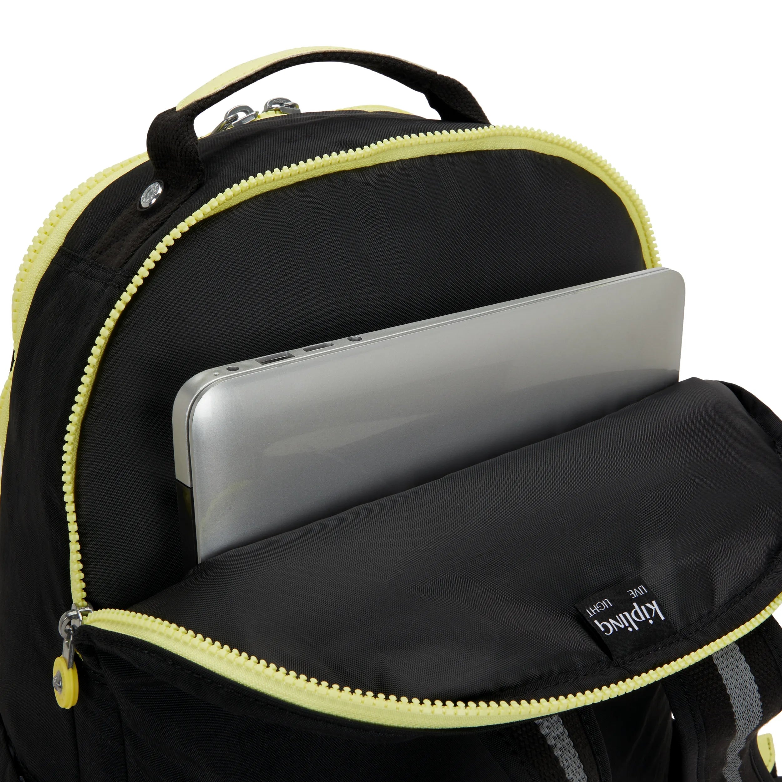 Kipling Seoul Lap Pocket in Black Pocket Print — detail view
