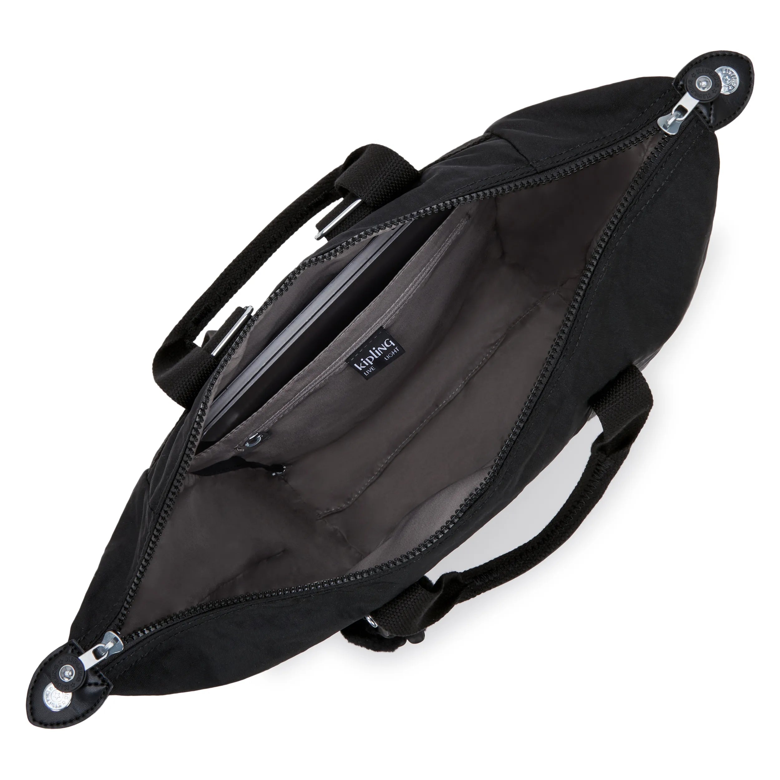 Kipling New Art Backpack in Black Noir — angle view 3