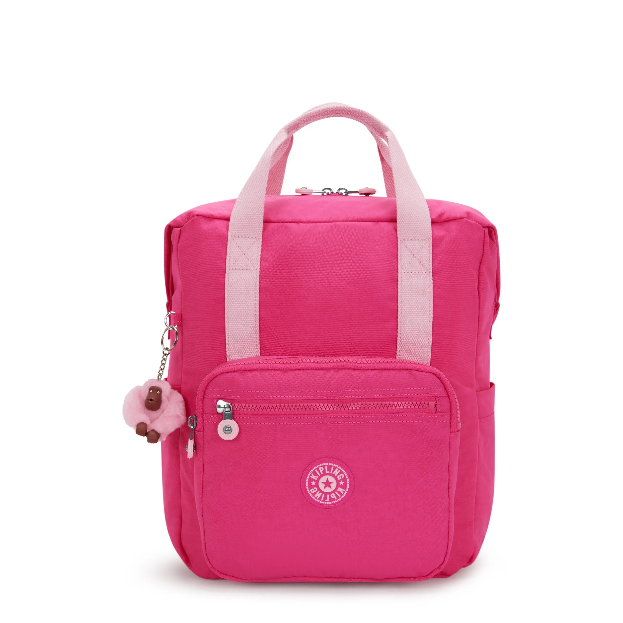 Kipling Buddy in Intense Rose — front view