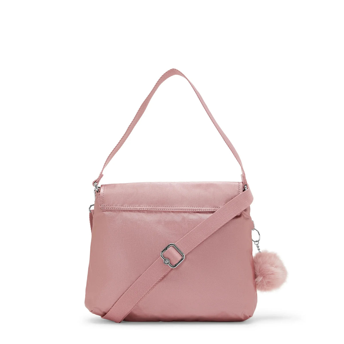 Kipling Siraz Shoulder Bag in Pink Rose Metallic — angle view 2