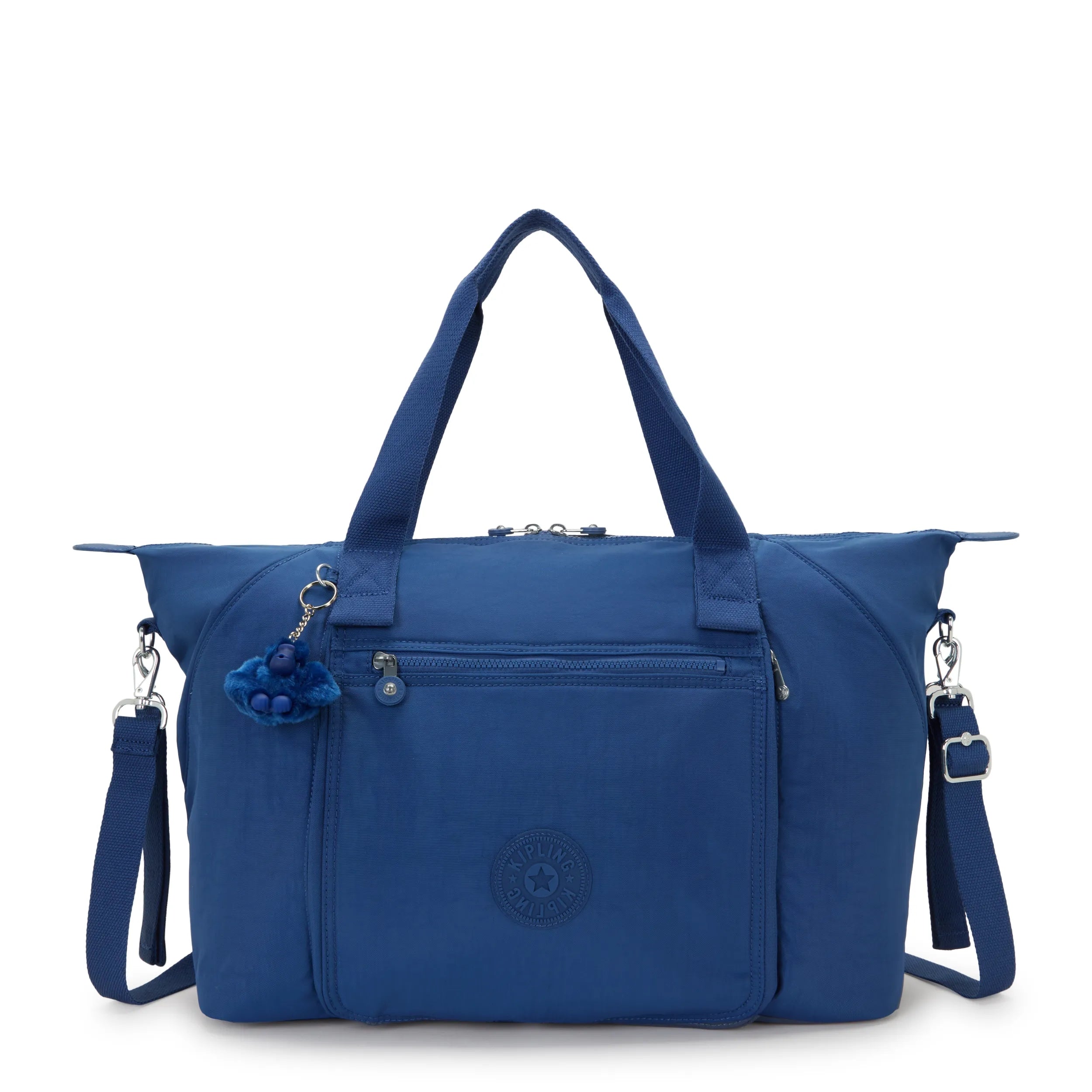 Kipling New Art M Babybag in Casual Blue — front view