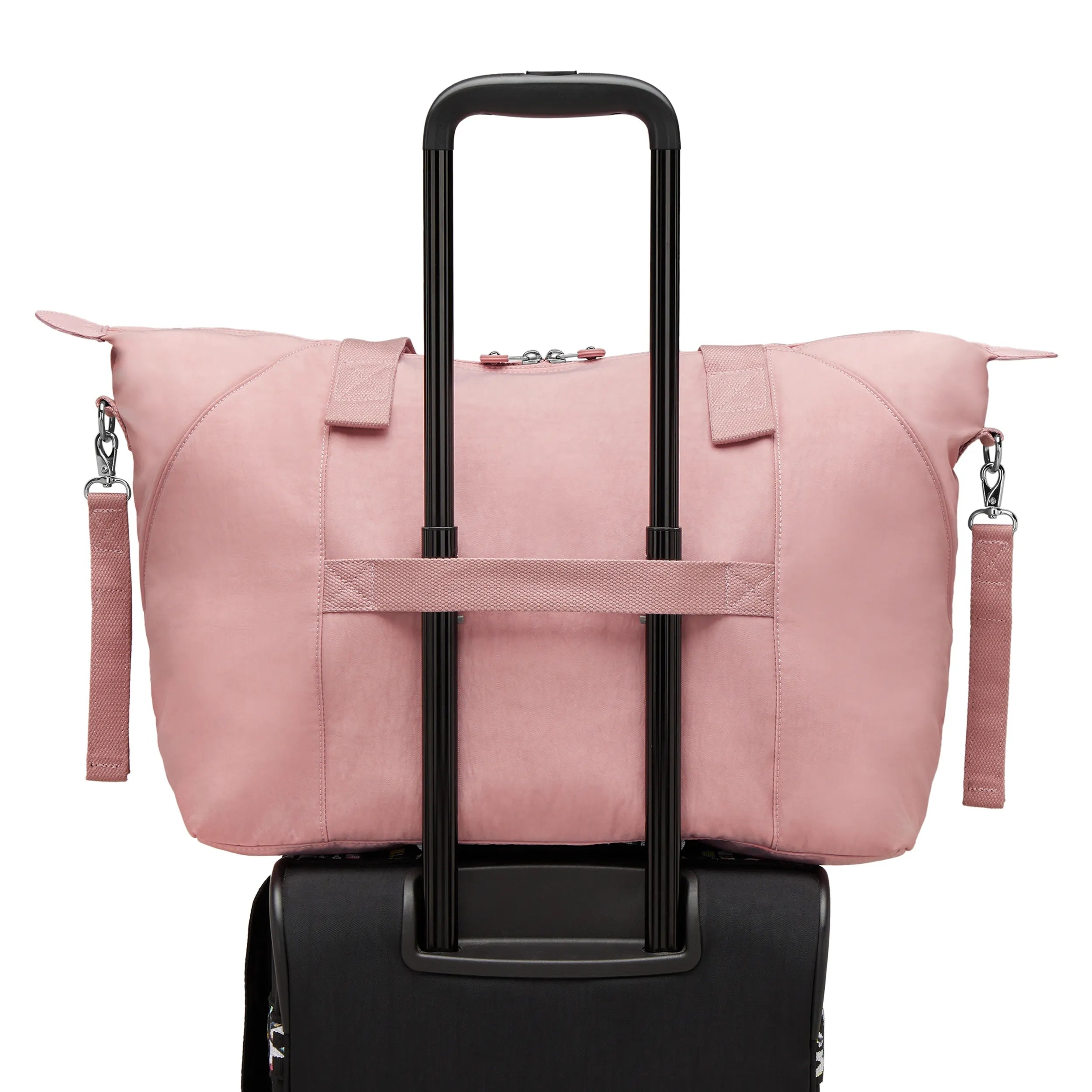 Kipling New Art M Babybag in Tiny Smoky Blush — detail view