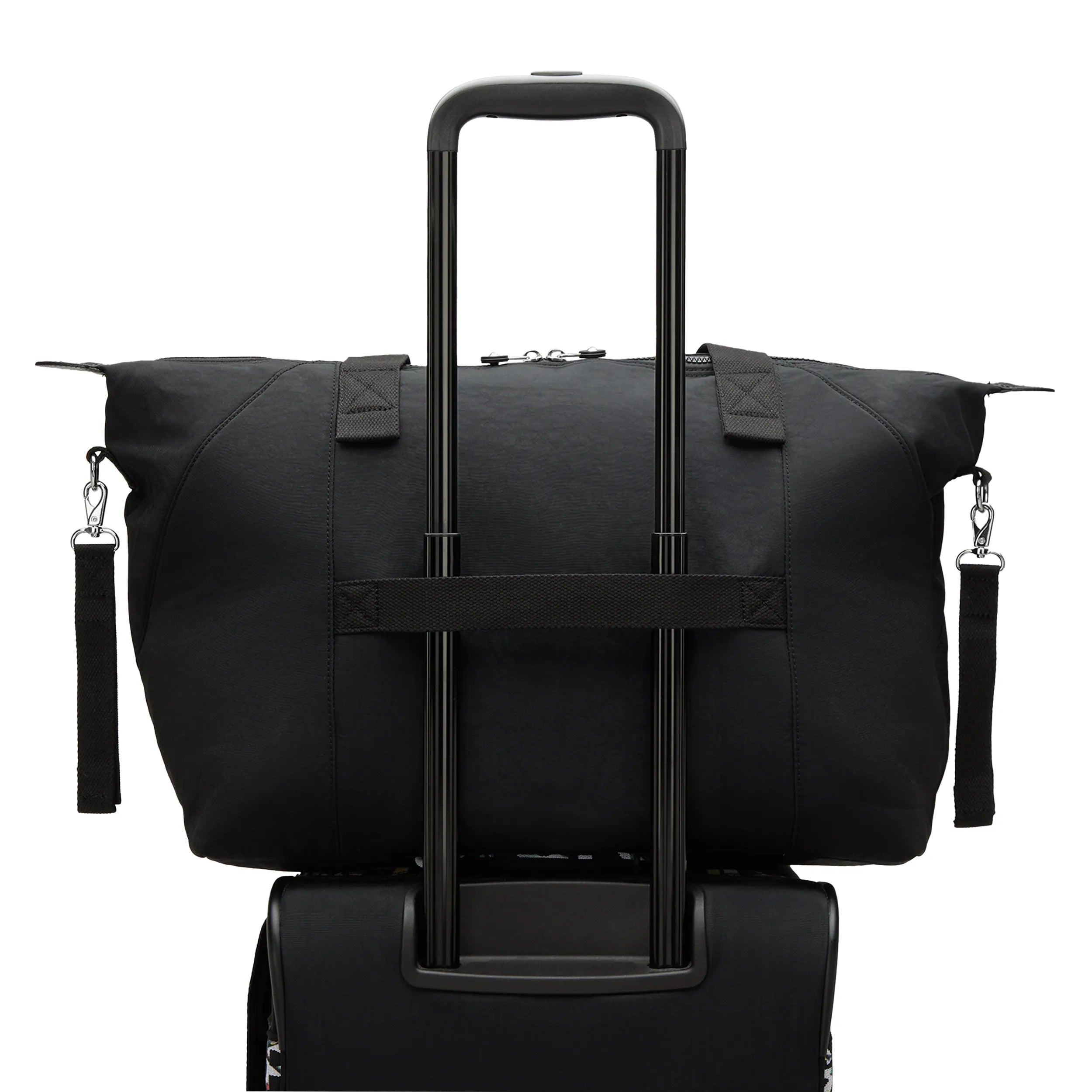 Kipling New Art M Babybag in Tiny Black Noir — detail view