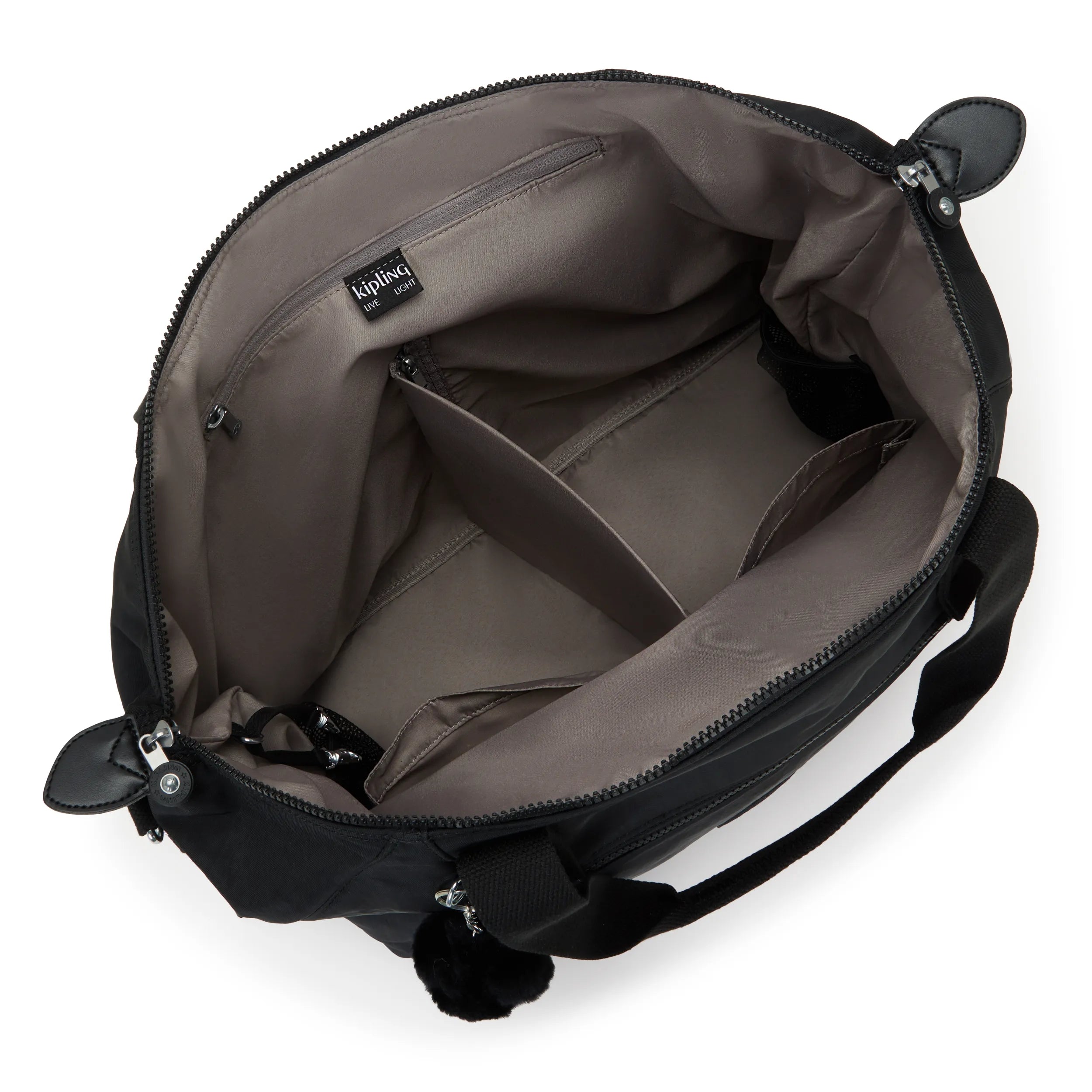 Kipling New Art M Babybag in Black Noir — angle view 3