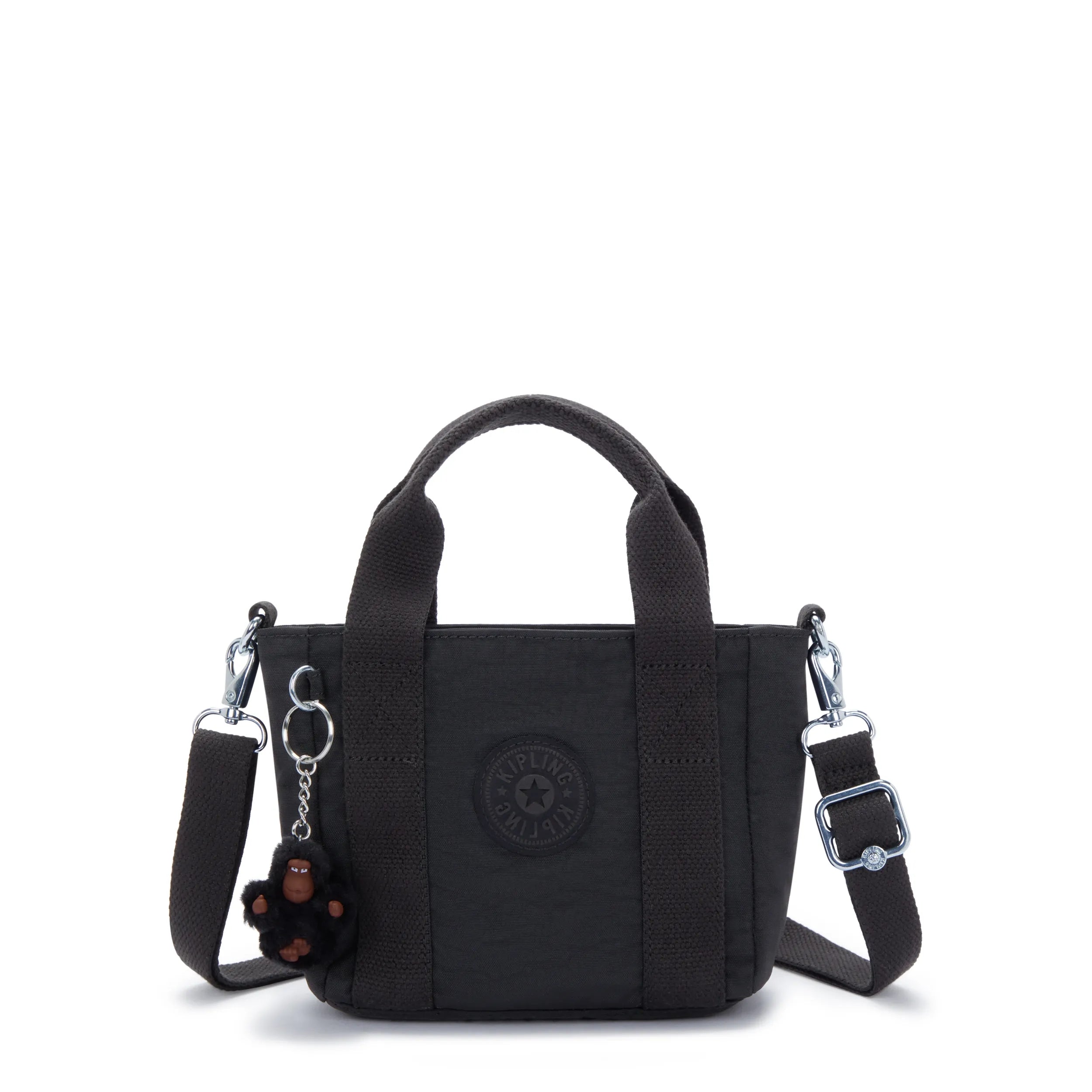 Kipling Jayla Mini in Black Tonal — front view
