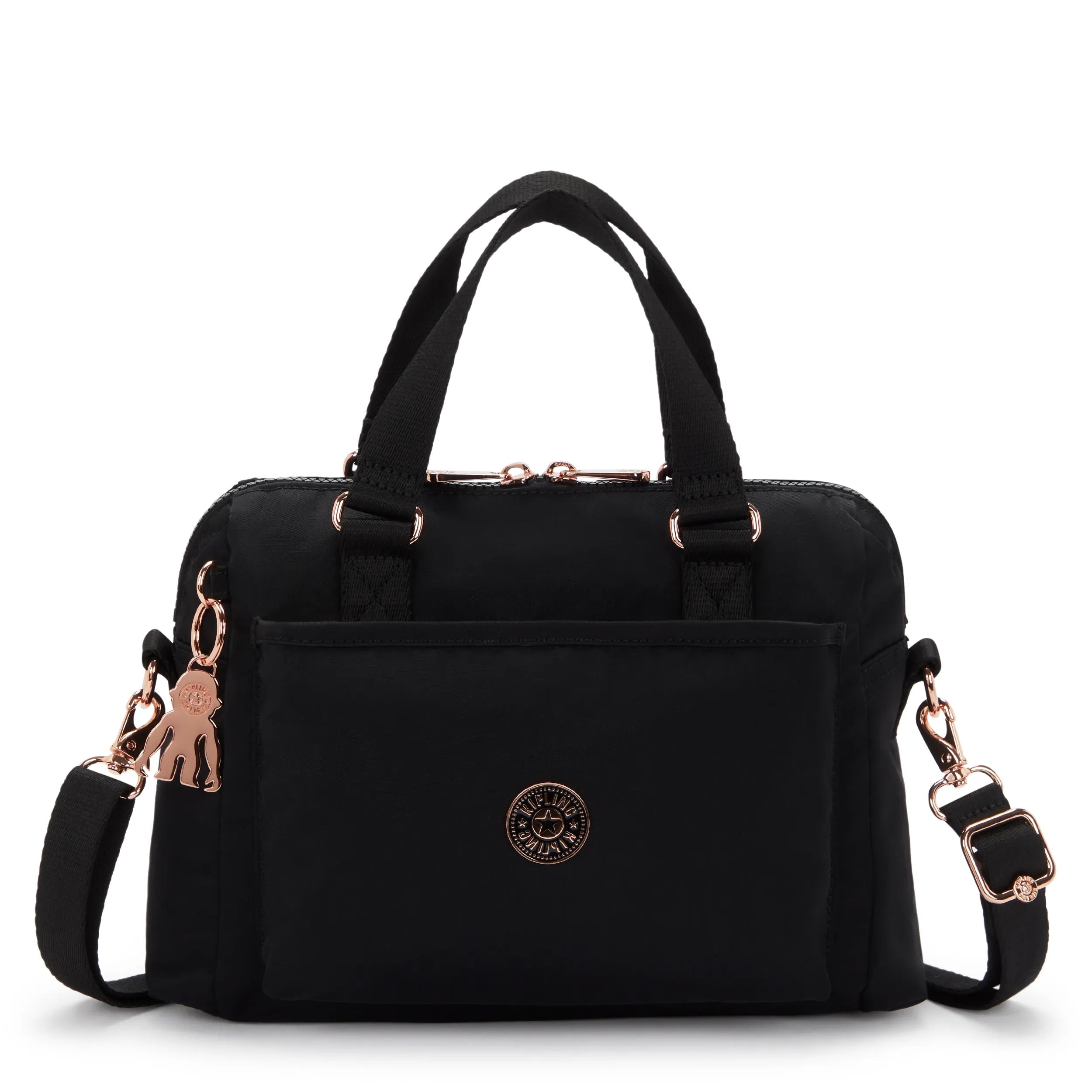 Kipling Bexie in Black Rose City — front view