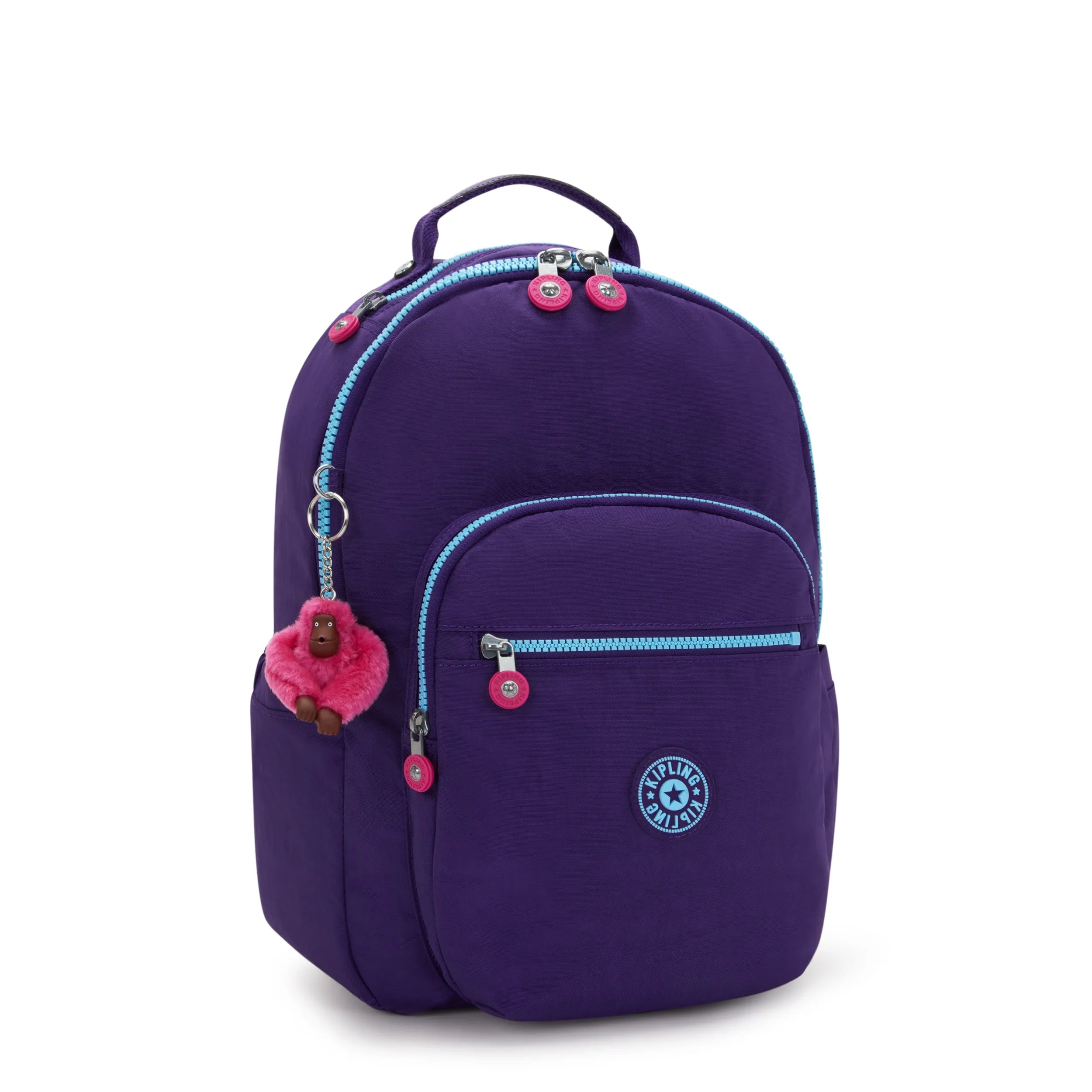 Kipling Seoul M in VIP Purple — angle view 3