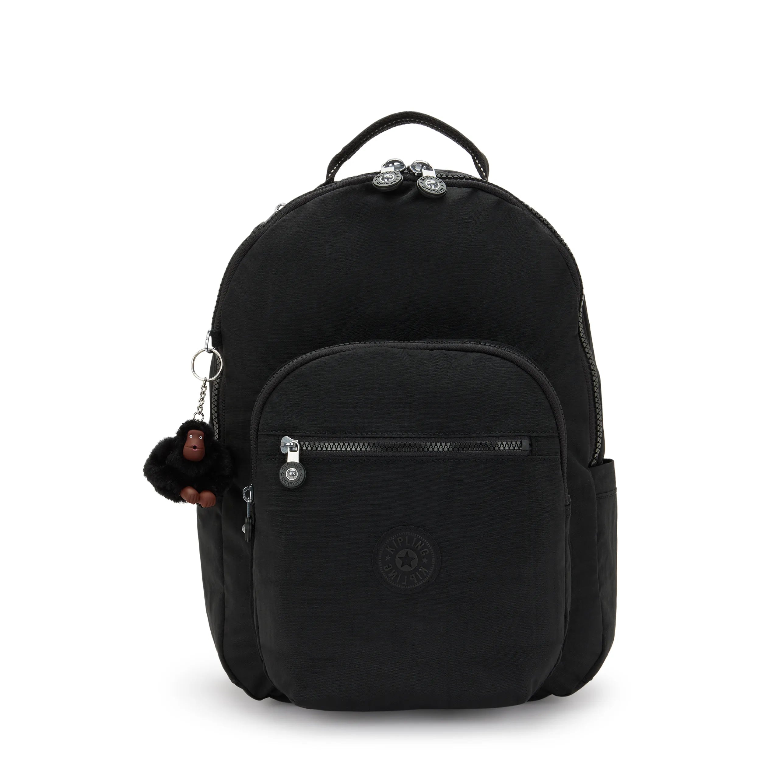 Kipling Seoul M in True Black — front view
