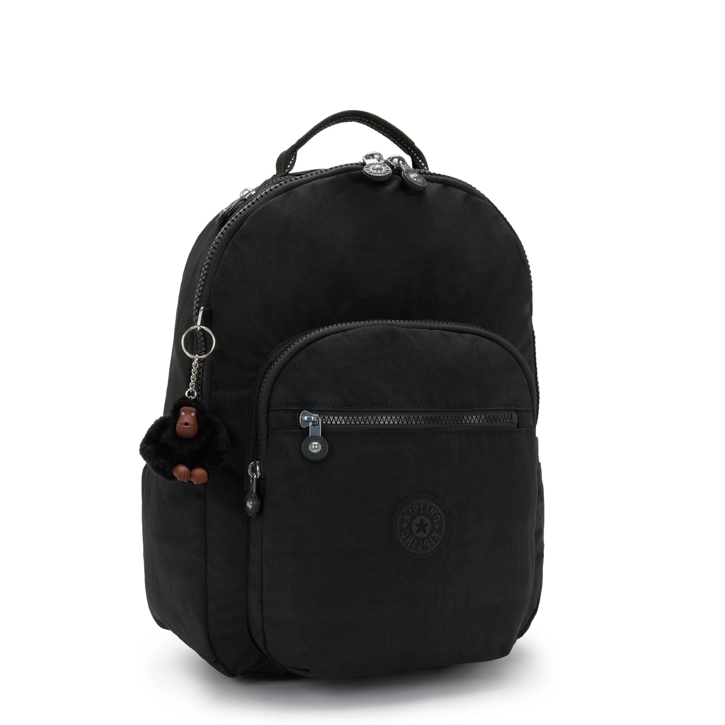 Kipling Seoul M in True Black — angle view 3