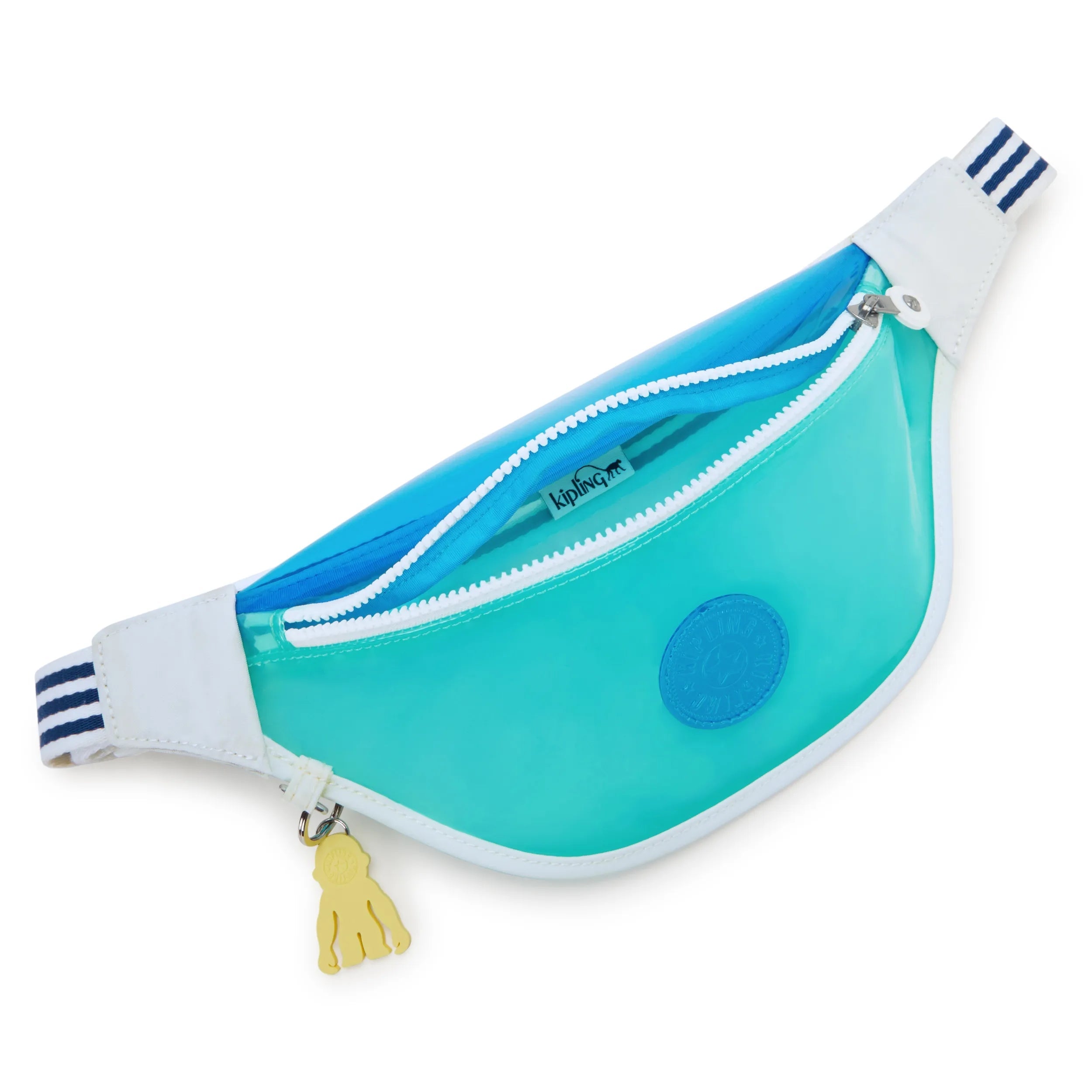 Kipling Pria Clear in Aqua Gem Candy — angle view 2