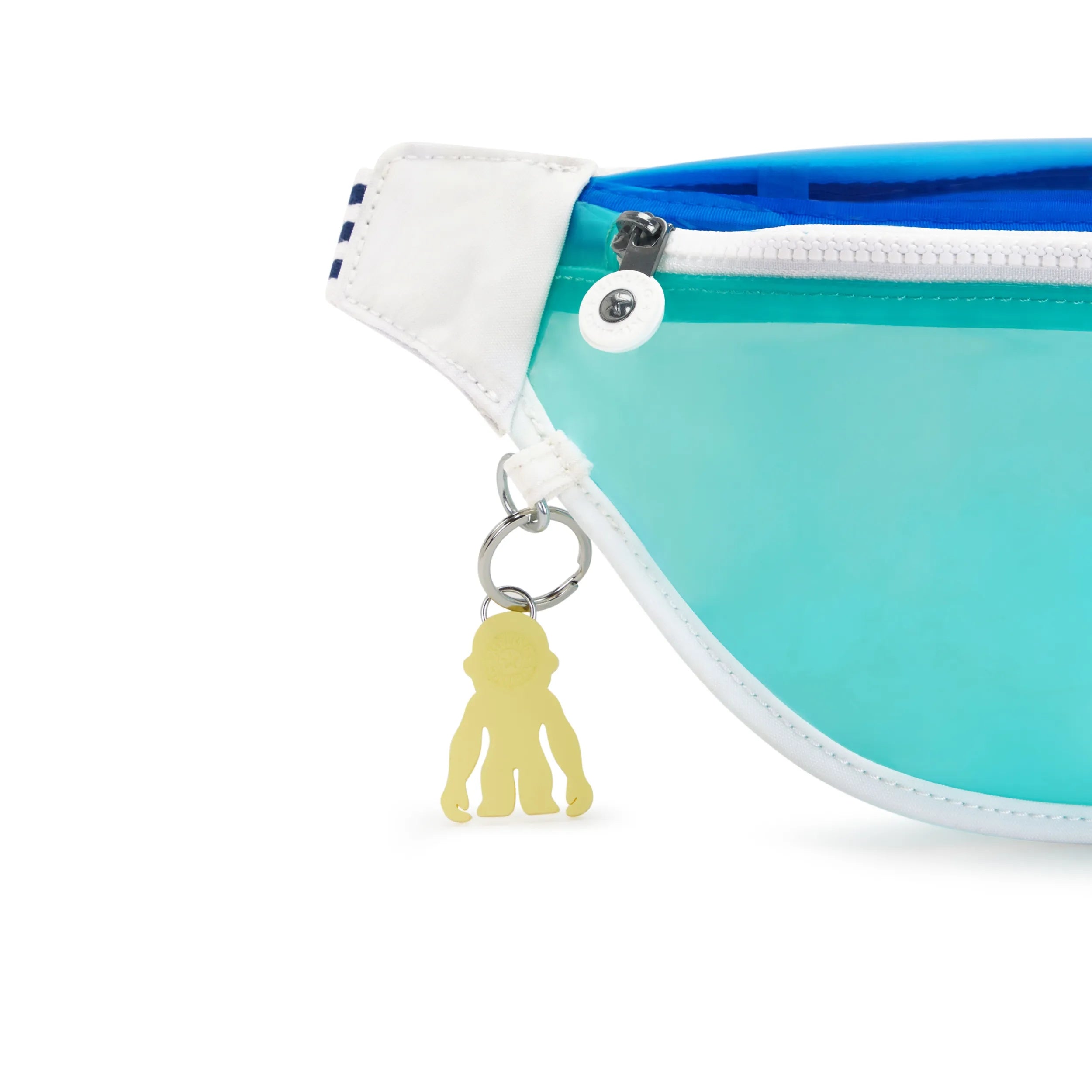 Kipling Pria Clear in Aqua Gem Candy — interior view