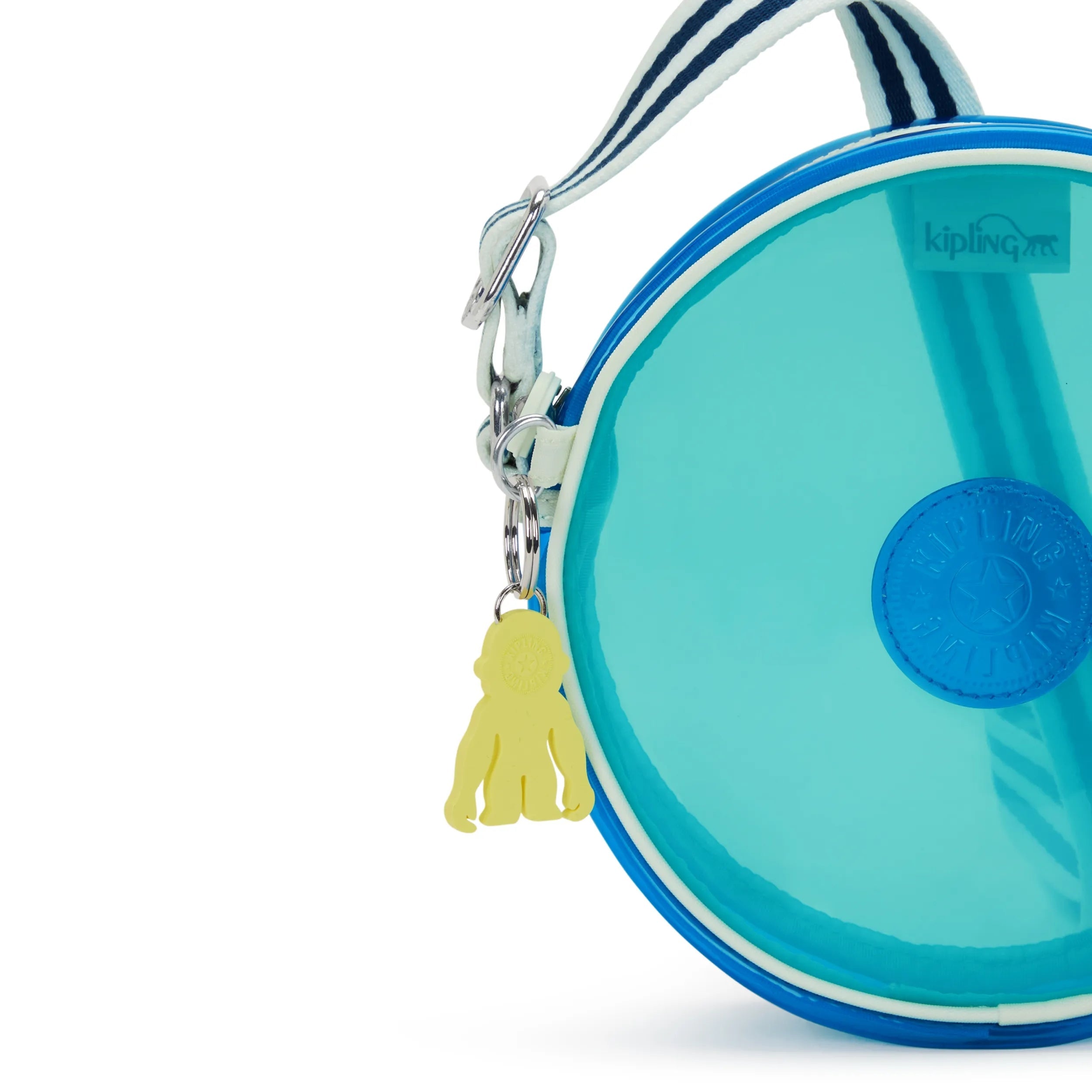 Kipling Fernanda Clear in Aqua Gem Candy — interior view