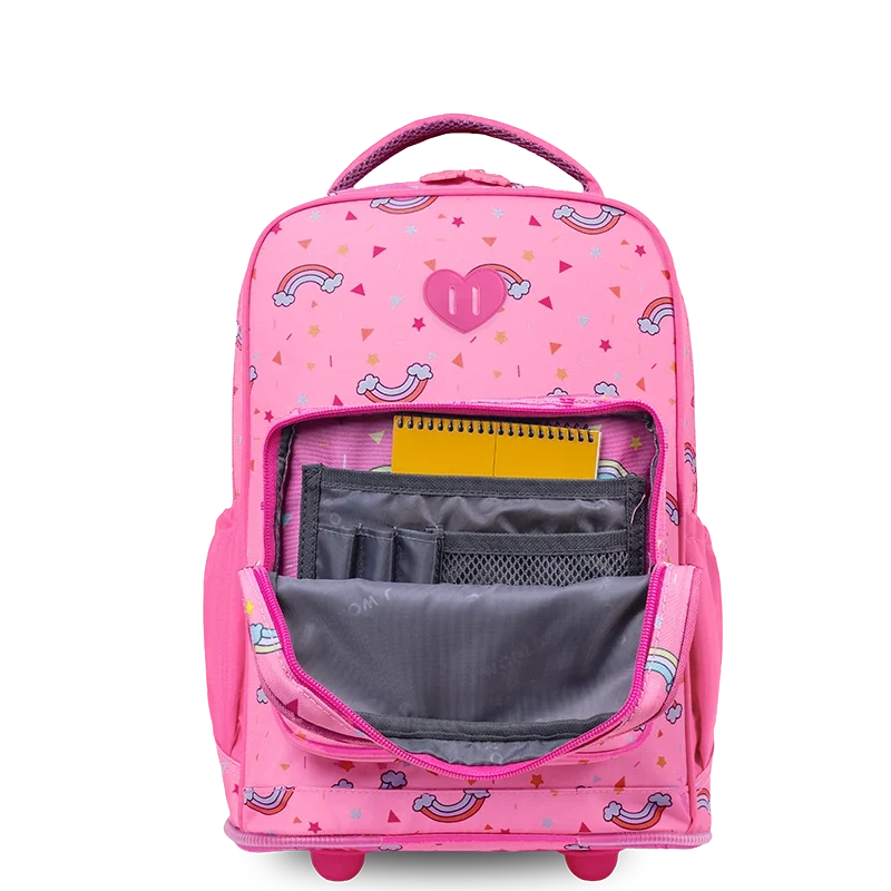 J World Sparkle Kids Rolling Backpack (15 Inch) in Unicorn — detail view # color_Unicorn