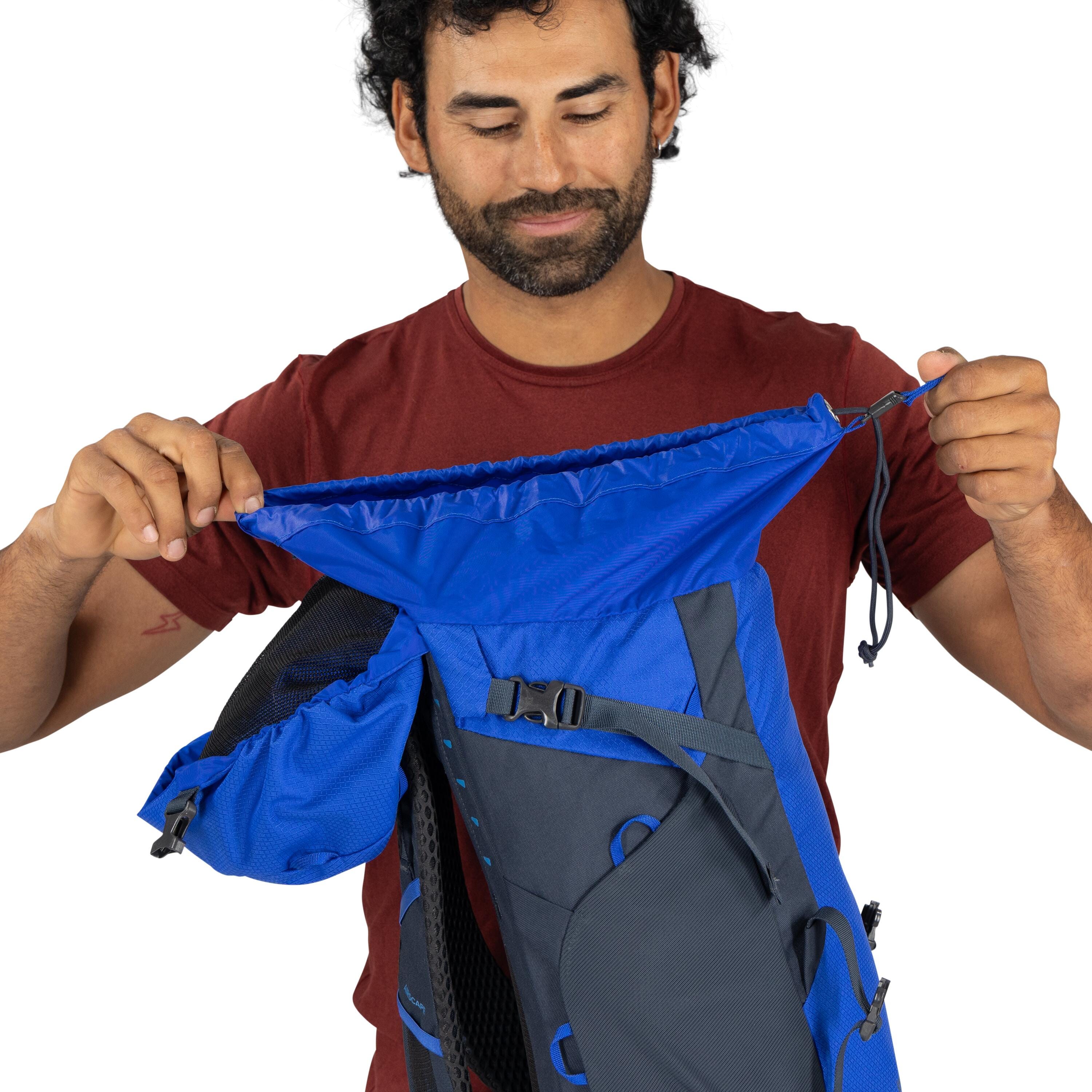 Osprey Kestrel LT 28 Hiking Backpack 28L in Rays Blue — detail view 2