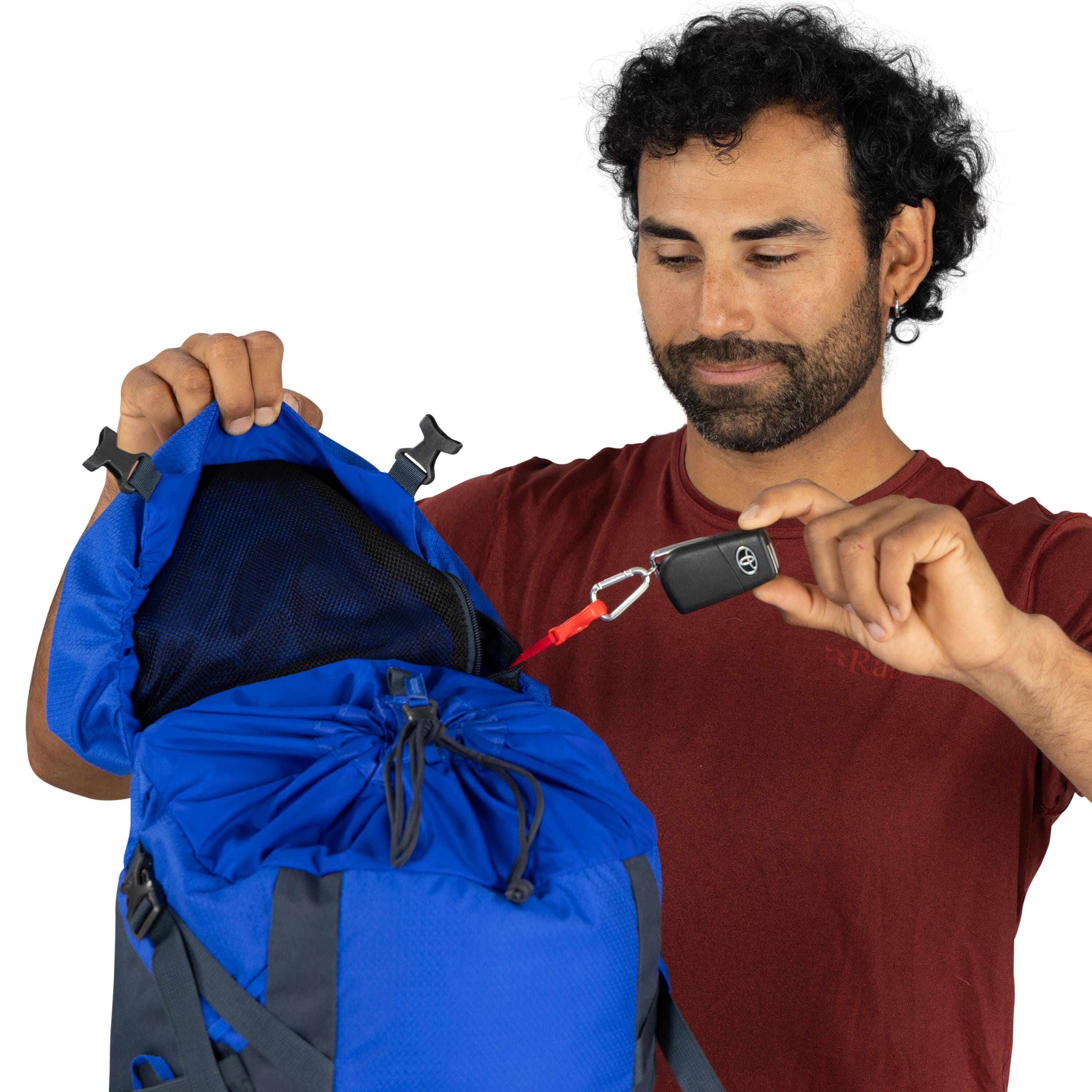 Osprey Kestrel LT 28 Hiking Backpack 28L in Rays Blue — detail view 4