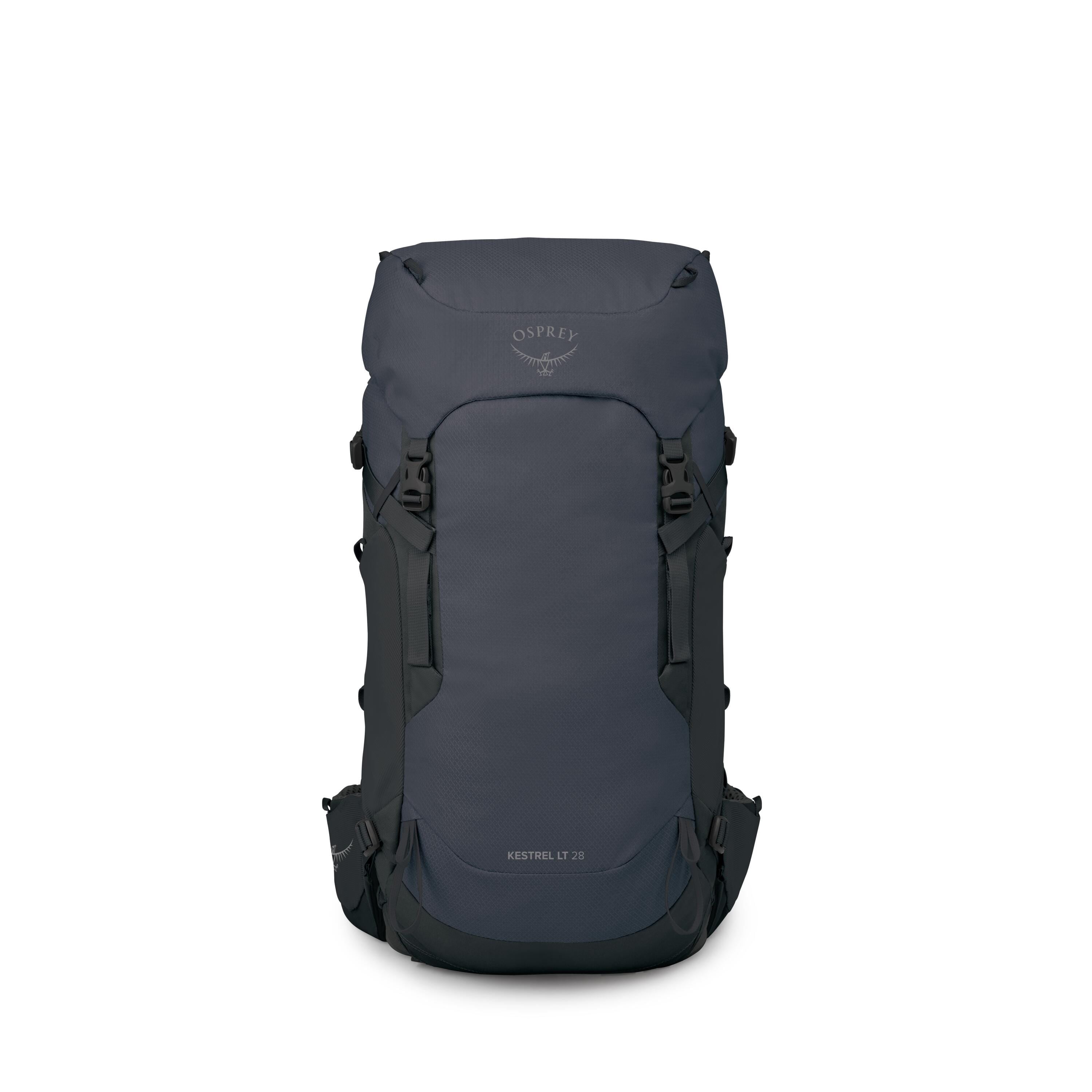 Osprey Kestrel LT 28 Hiking Backpack 28L in Black — front view