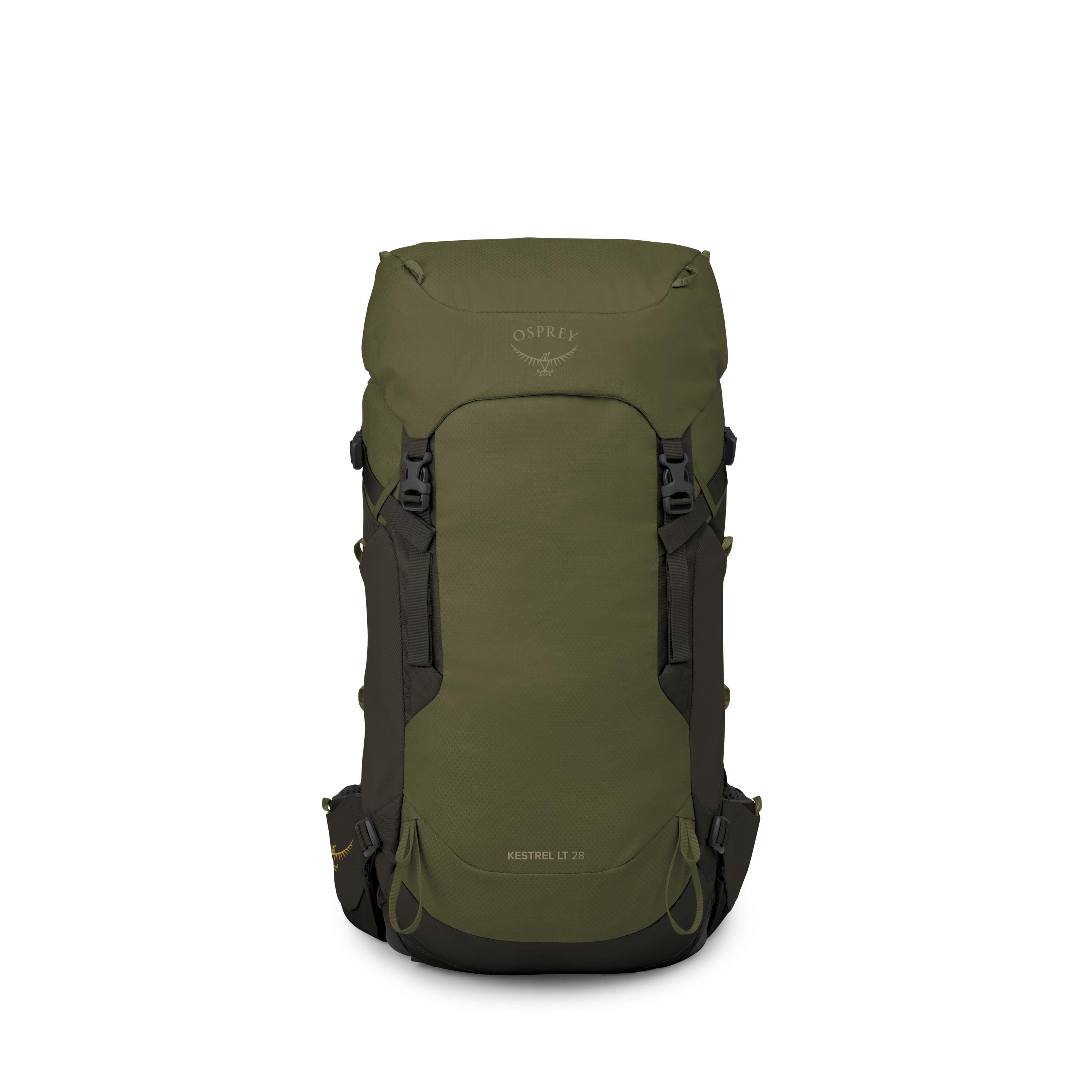 Osprey Kestrel LT 28 Hiking Backpack 28L in Moss Green — front view