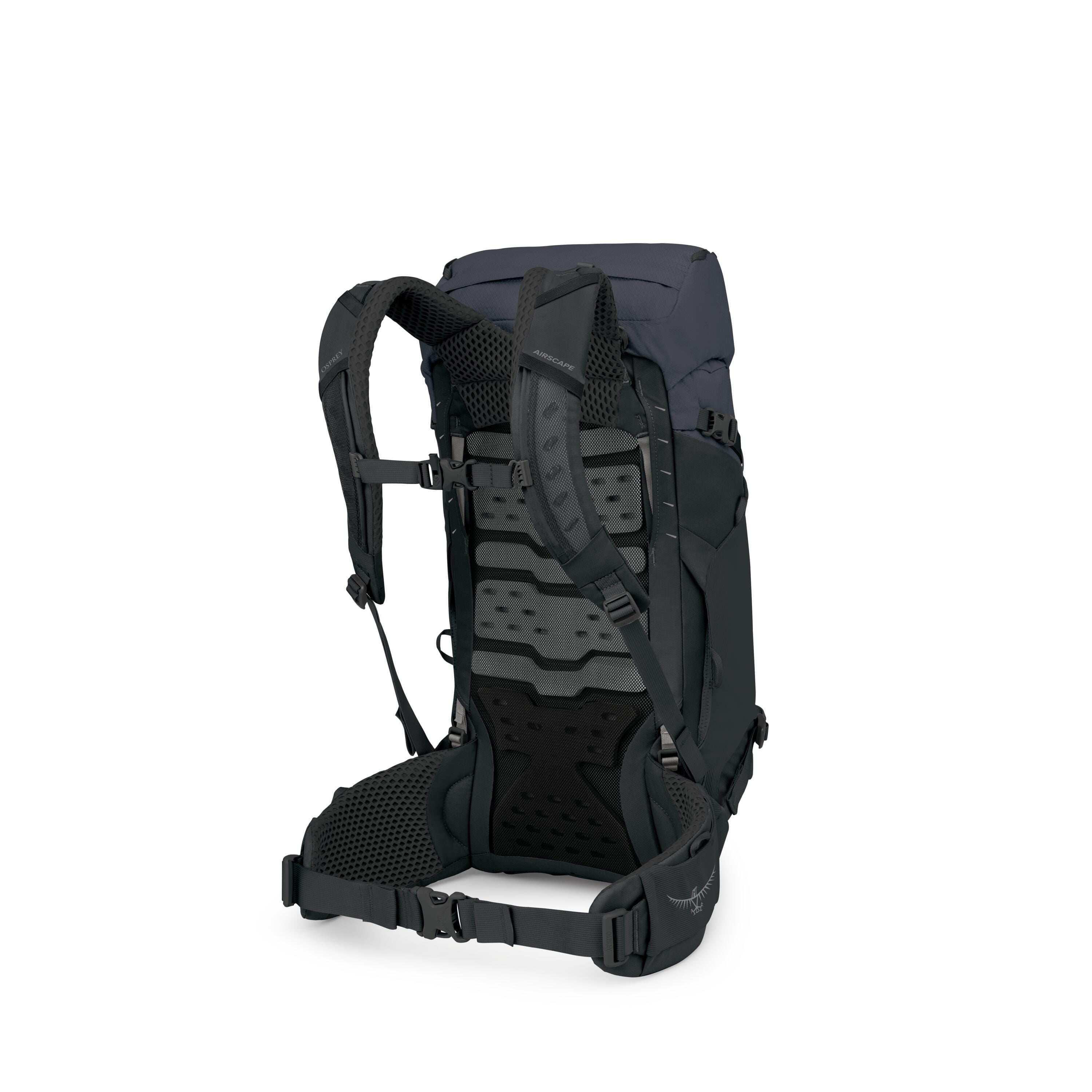 Osprey Kestrel LT 28 Hiking Backpack 28L in Black — angle view 3