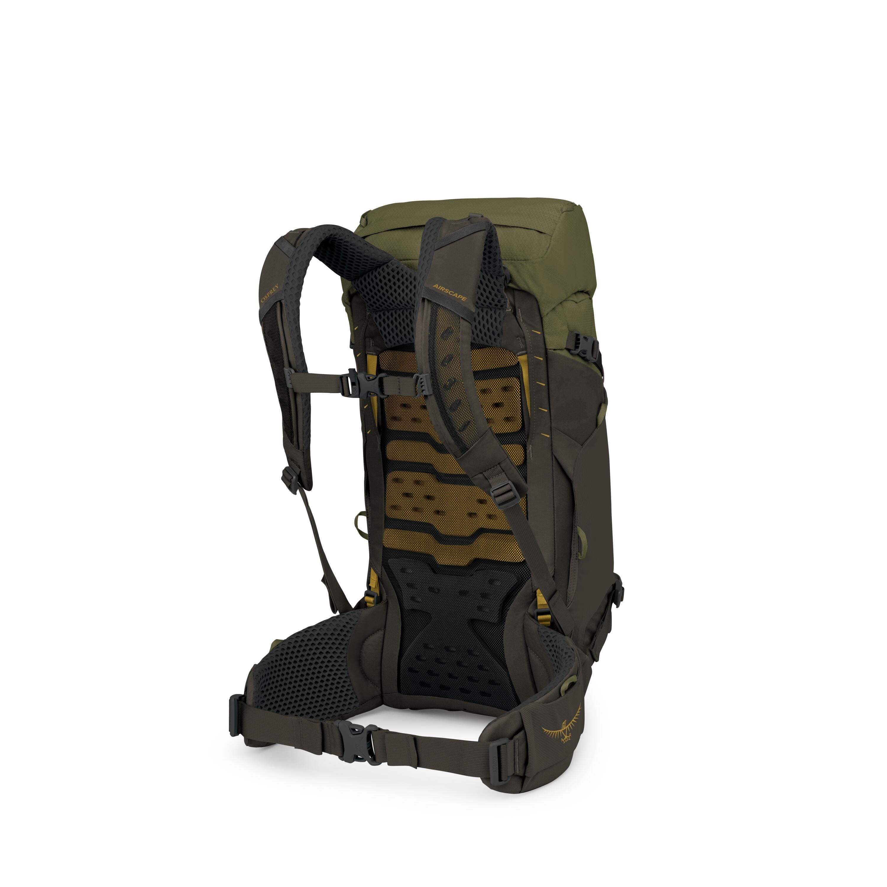Osprey Kestrel LT 28 Hiking Backpack 28L in Moss Green — angle view 3