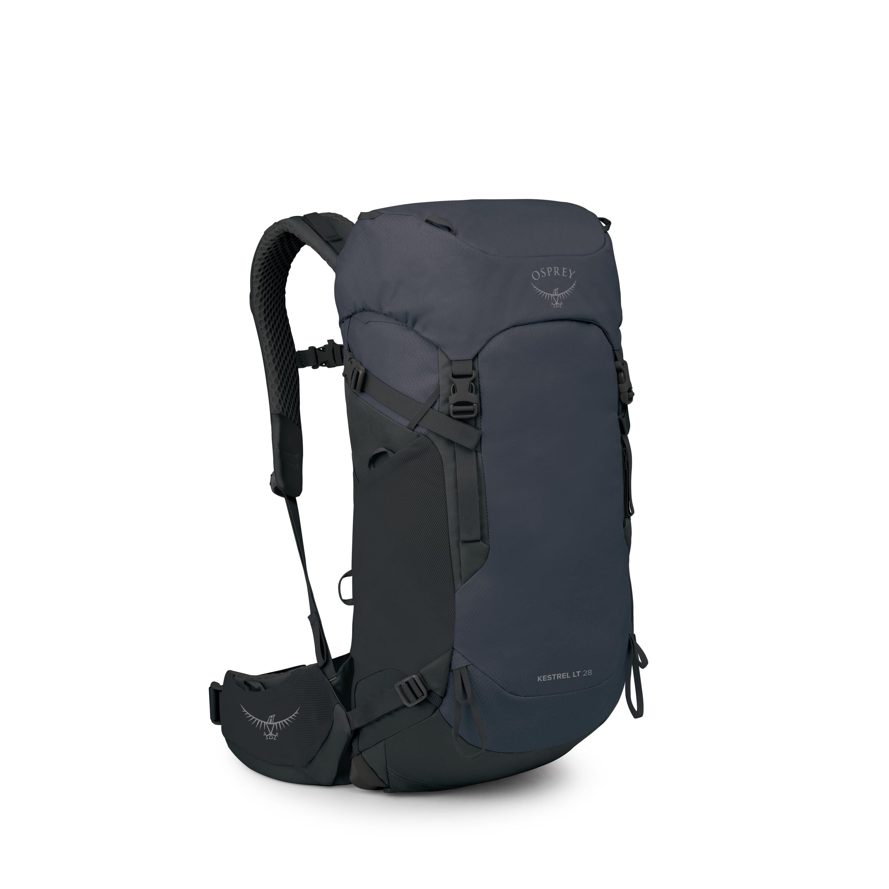 Osprey Kestrel LT 28 Hiking Backpack 28L in Black — angle view 2