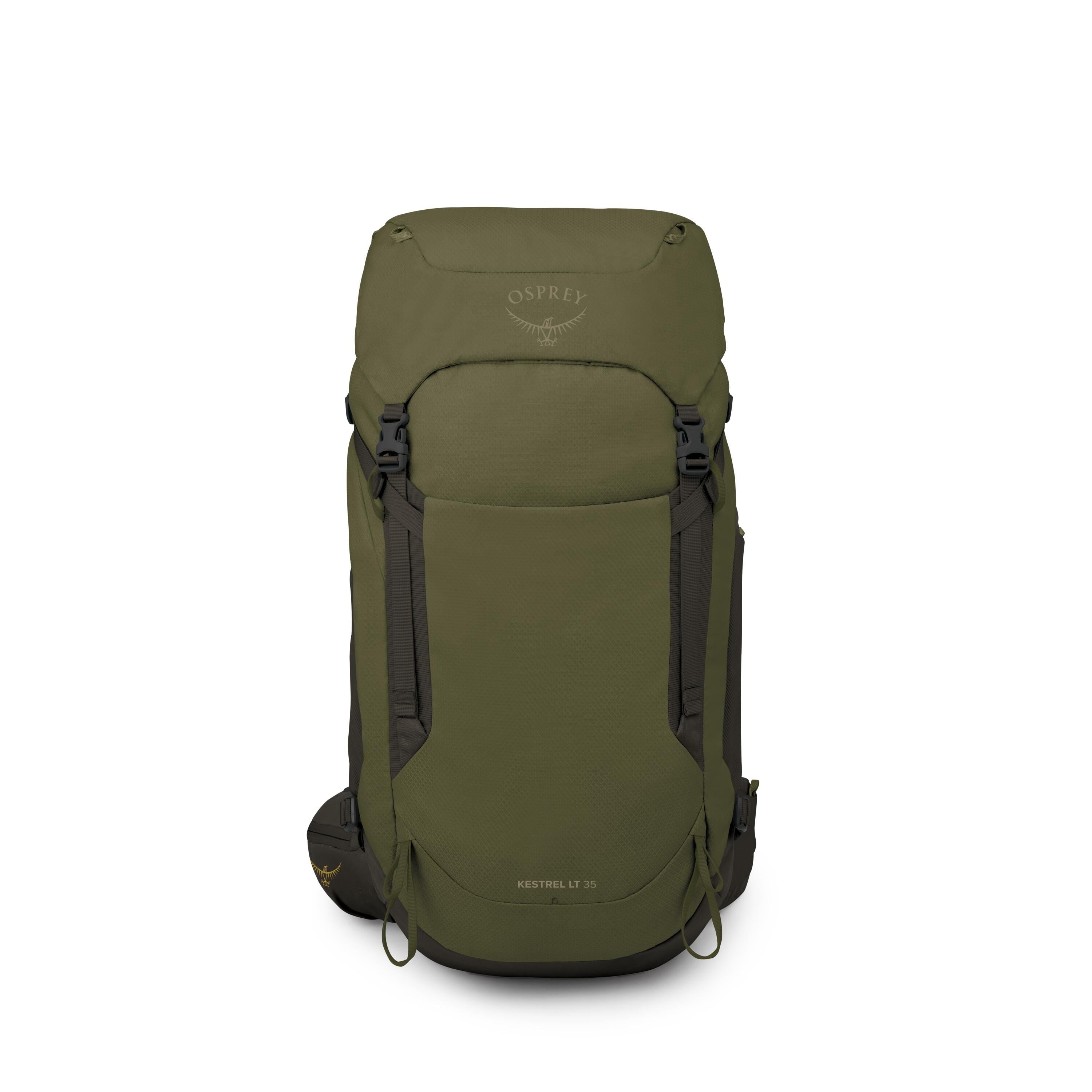 Osprey Kestrel LT 35 Hiking Backpack 35L in Moss Green — front view