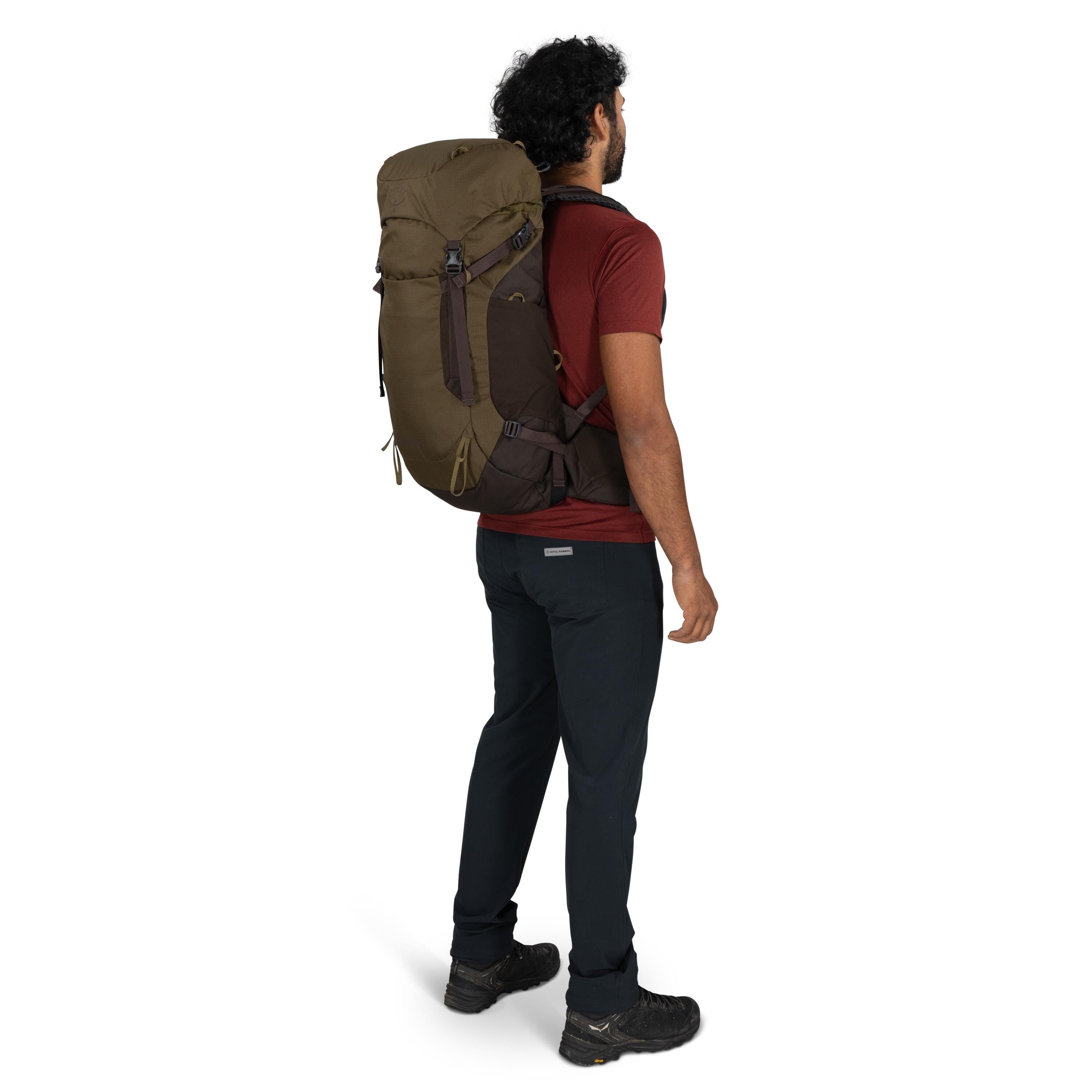 Osprey Kestrel LT 35 Hiking Backpack 35L in Moss Green — lifestyle 2
