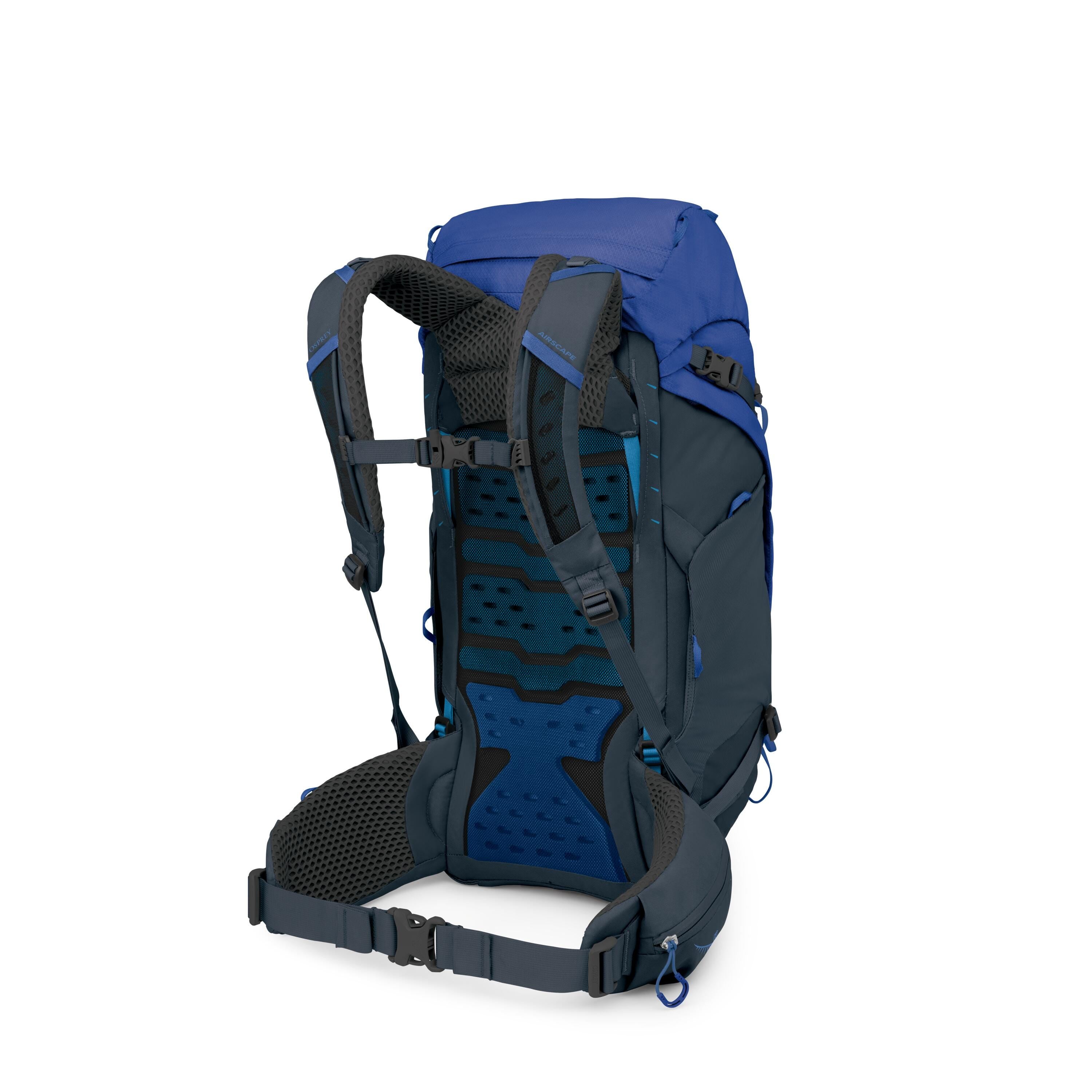 Osprey Kestrel LT 35 Hiking Backpack 35L in Rays Blue — angle view 3