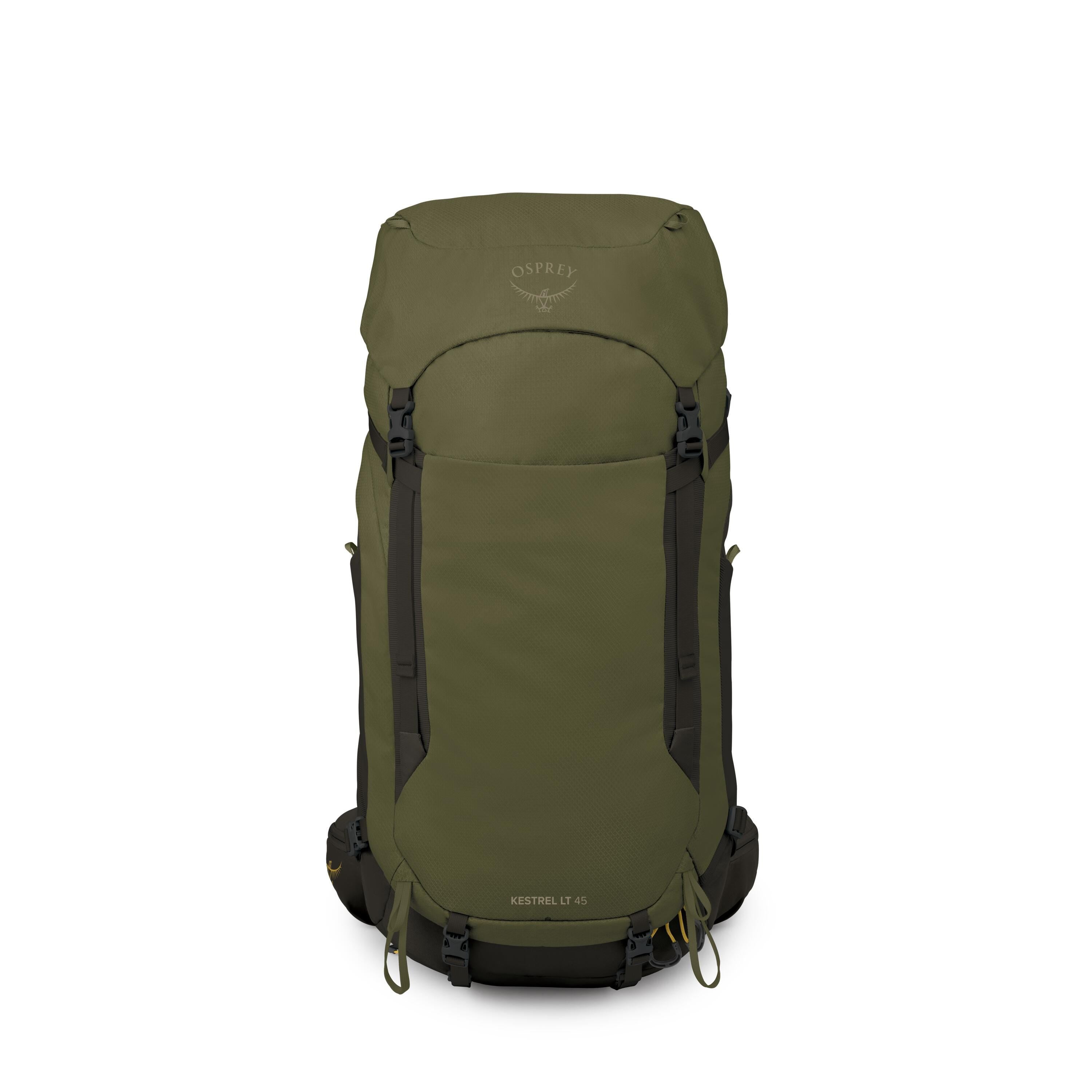 Osprey Kestrel LT 45 Backpacking Pack 45L in Moss Green — front view