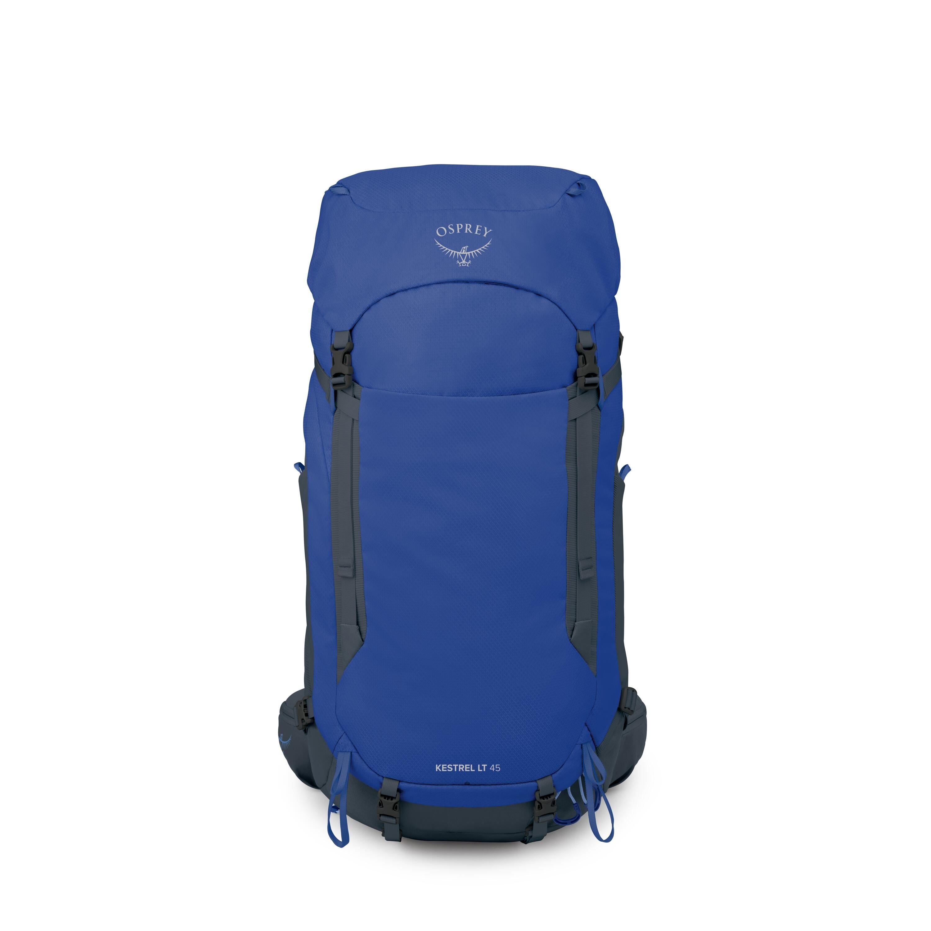 Osprey Kestrel LT 45 Backpacking Pack 45L in Rays Blue — front view