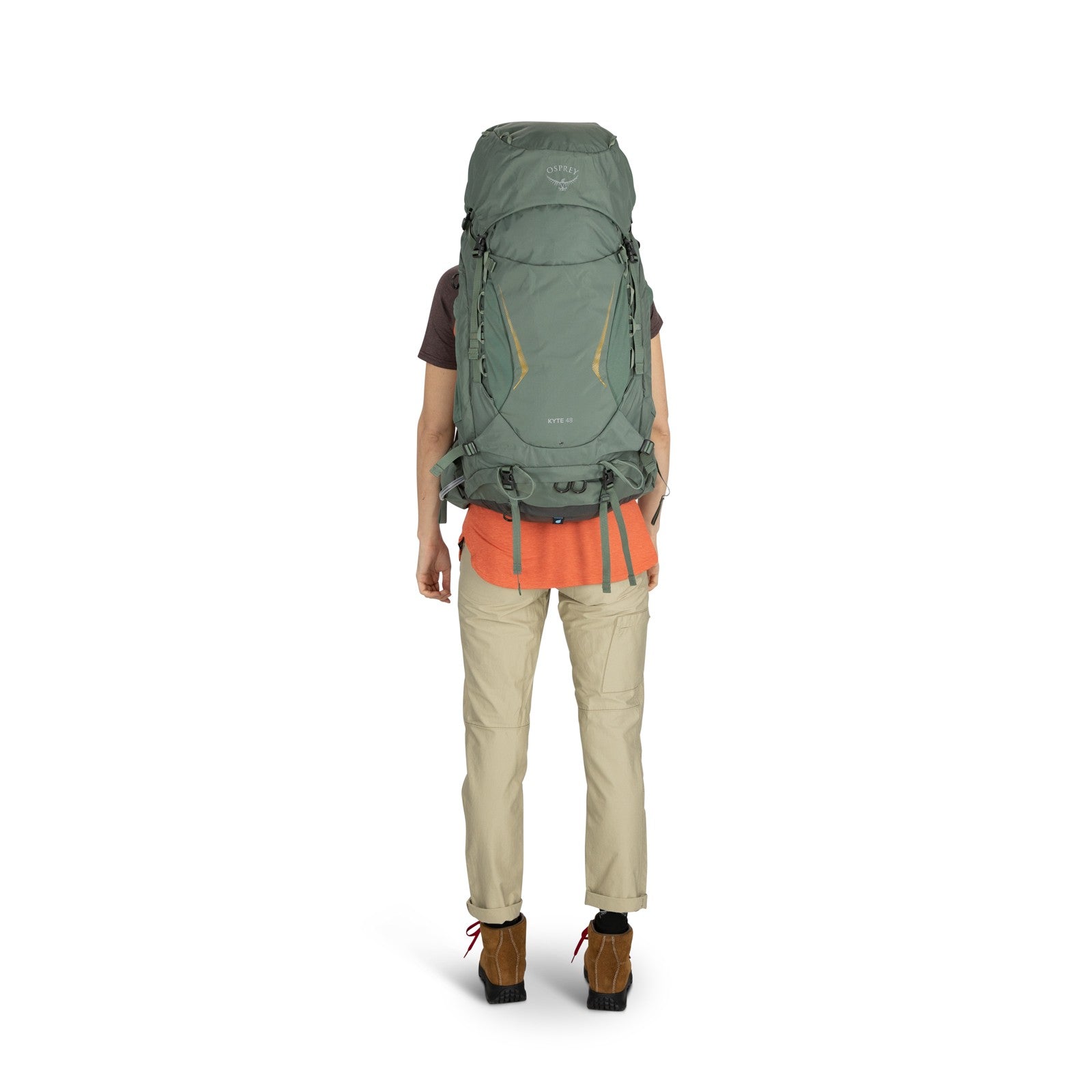 Osprey Kyte 48 Women's Backpacking Pack 48L in Rocky Brook Green — lifestyle 4
