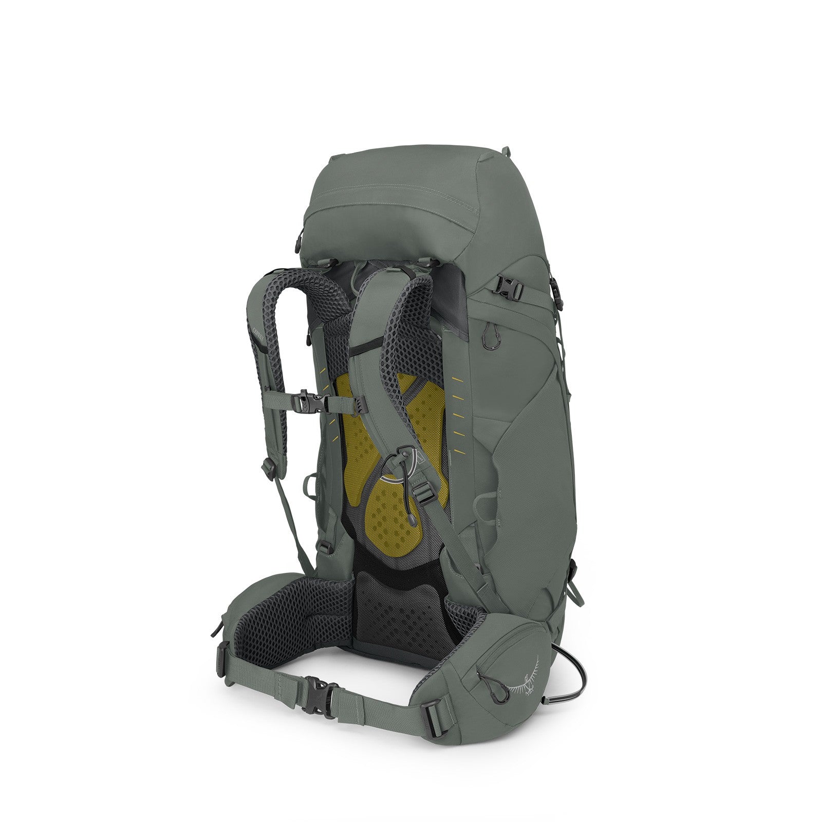 Osprey Kyte 48 Women's Backpacking Pack 48L in Rocky Brook Green — angle view 4
