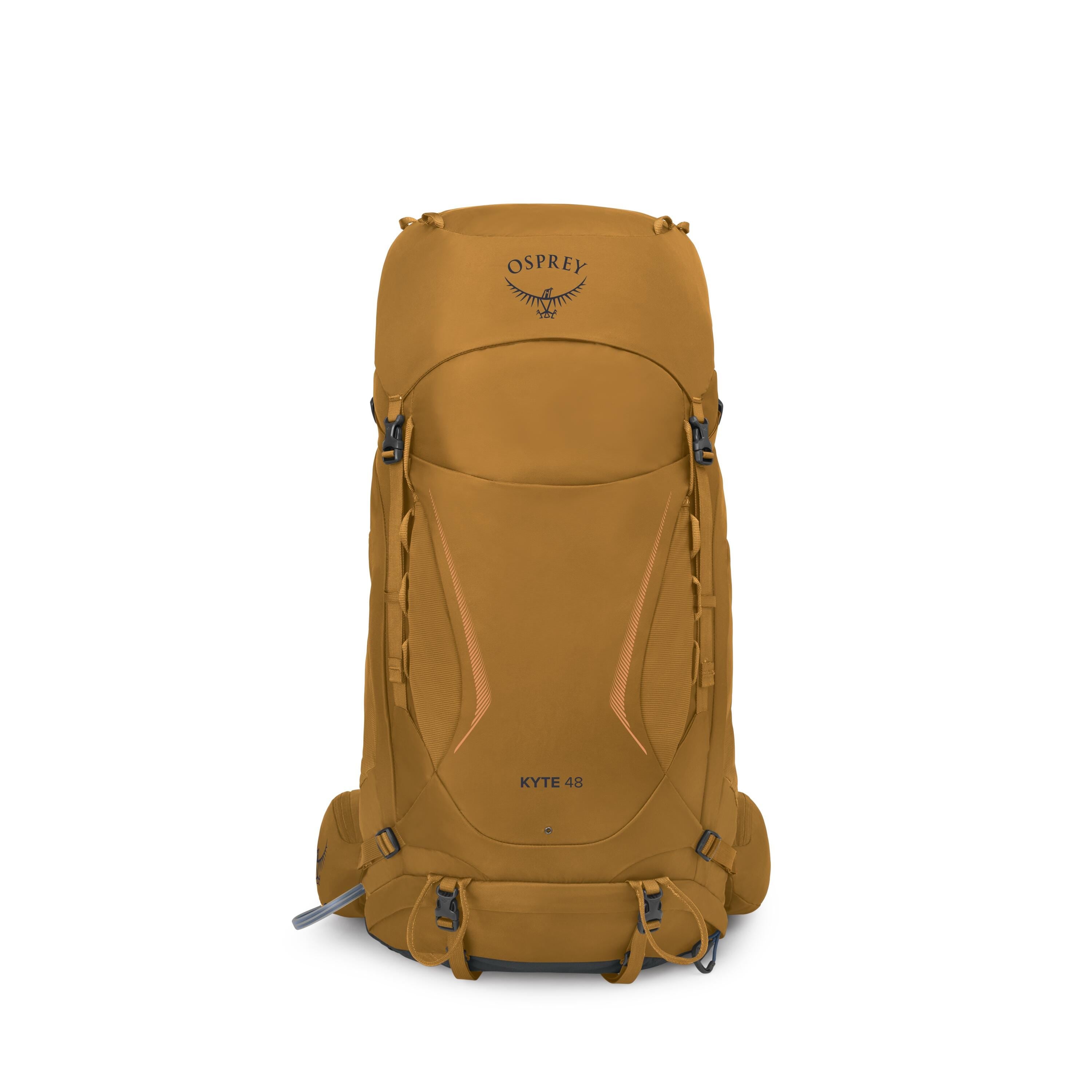 Osprey Kyte 48 Women's Backpacking Pack 48L in Barley Brown — front view