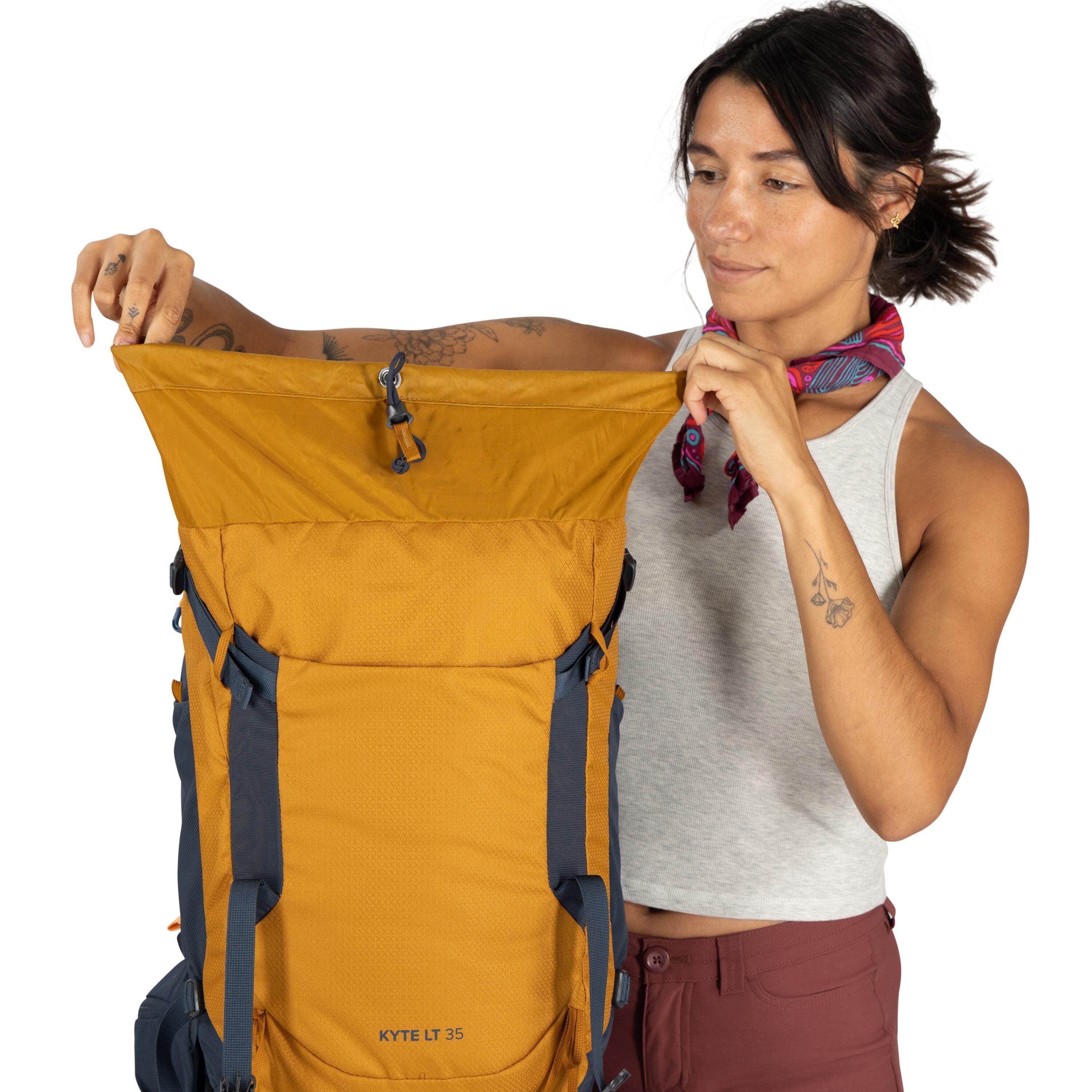 Osprey Kyte LT 35 Women's Hiking Backpack 35L in Barley Brown — detail view 2