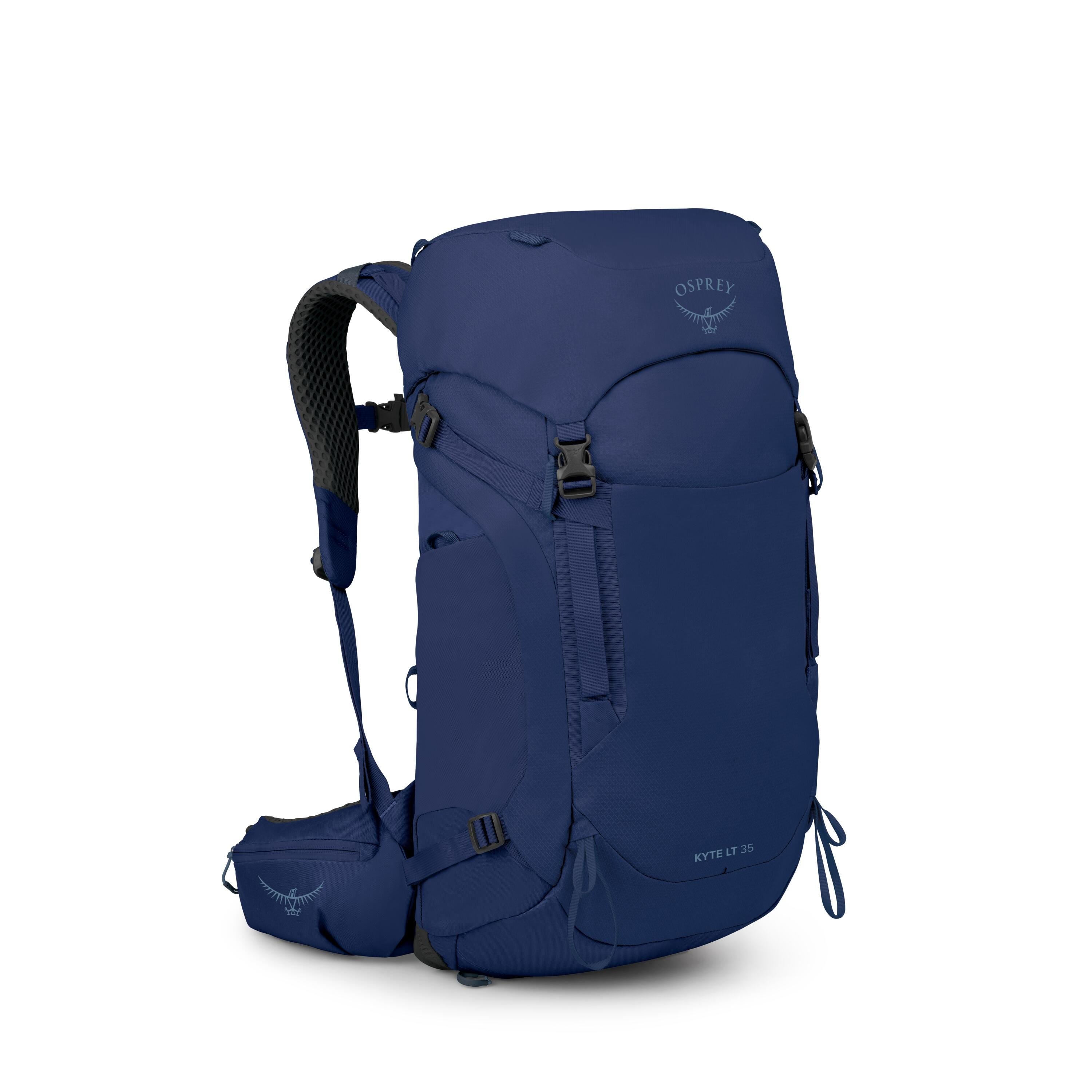 Osprey Kyte LT 35 Women's Hiking Backpack 35L in Serenity Blue — angle view 2