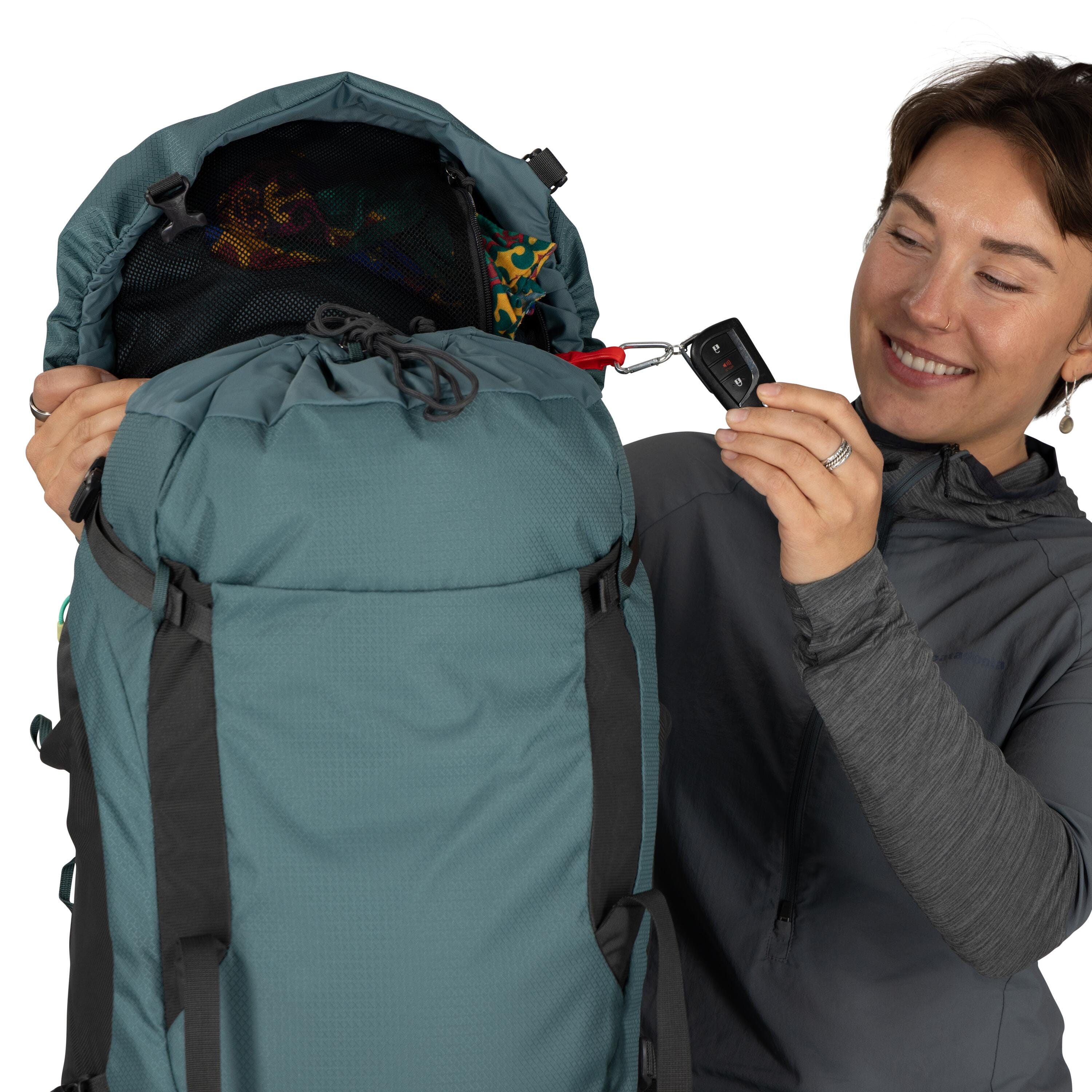 Osprey Kyte LT 45 Women's Backpacking Pack 45L in Cascade Blue — detail view 3