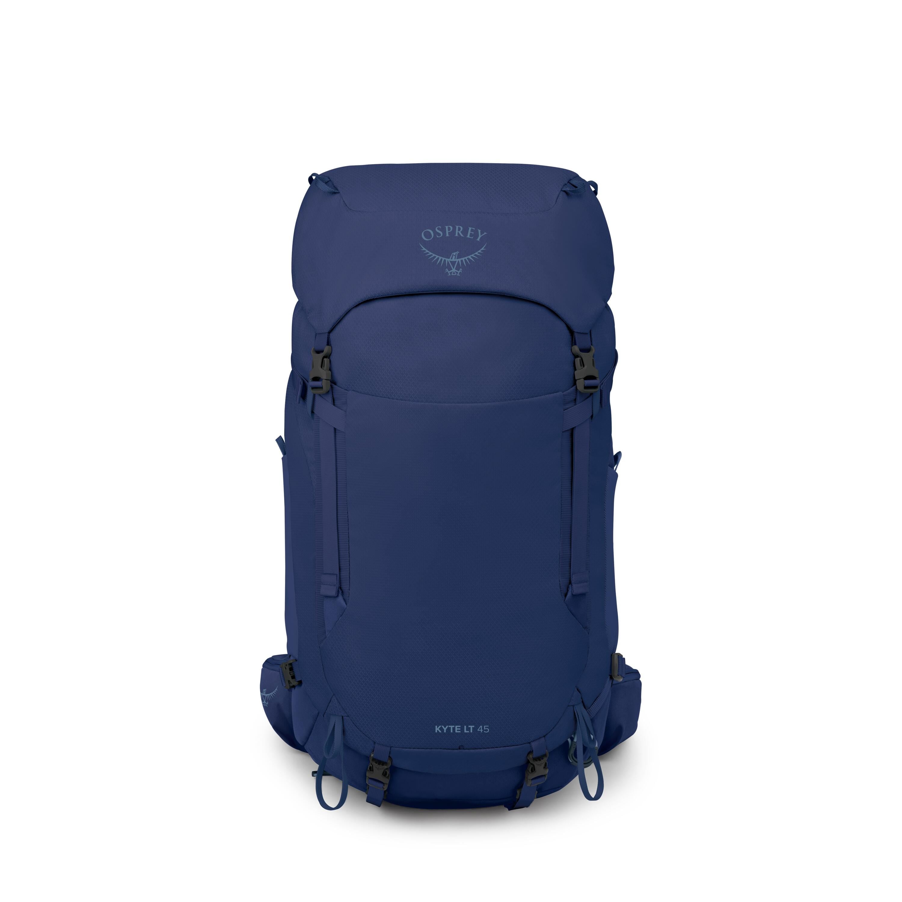 Osprey Kyte LT 45 Women's Backpacking Pack 45L in Serenity Blue — front view