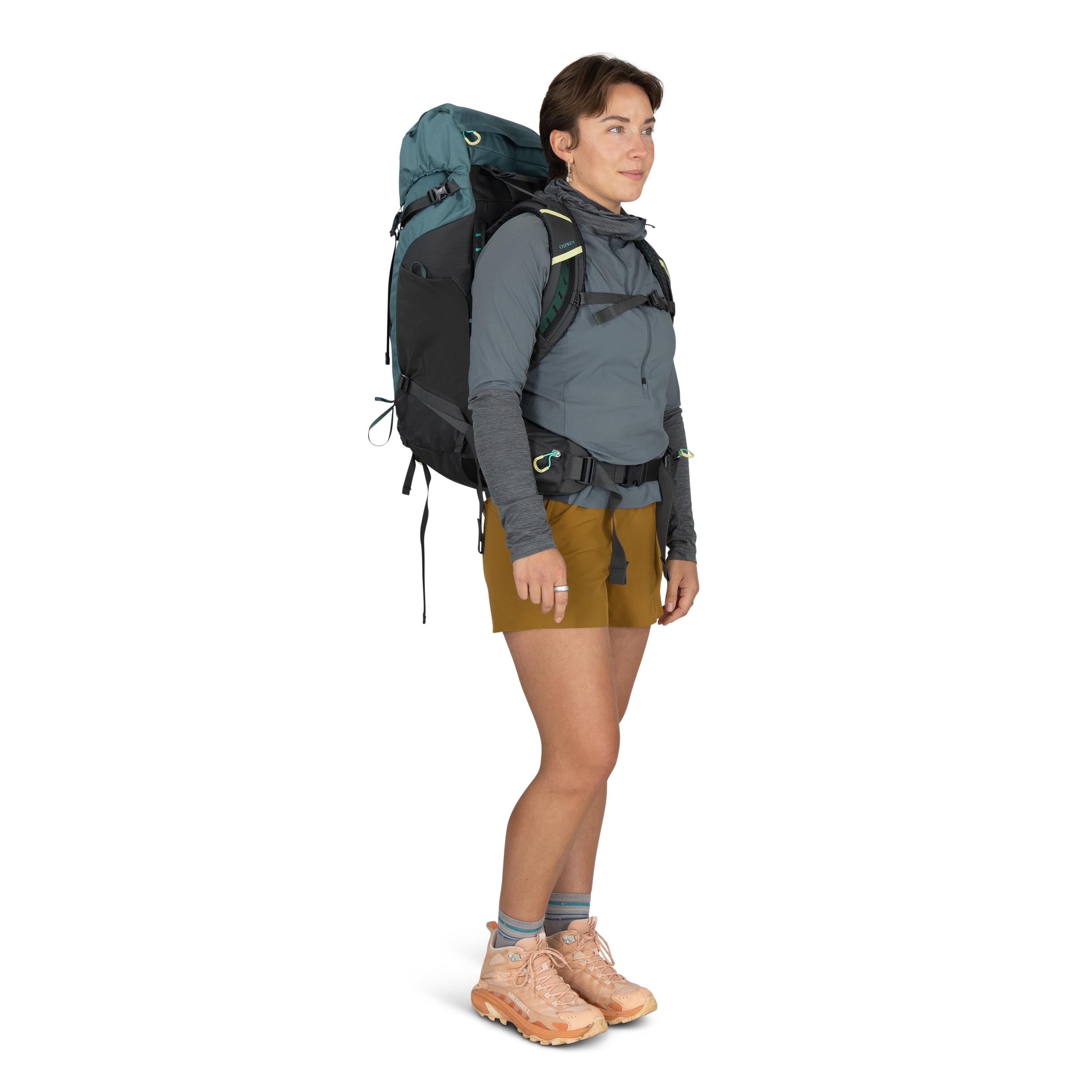 Osprey Kyte LT 45 Women's Backpacking Pack 45L in Cascade Blue — lifestyle