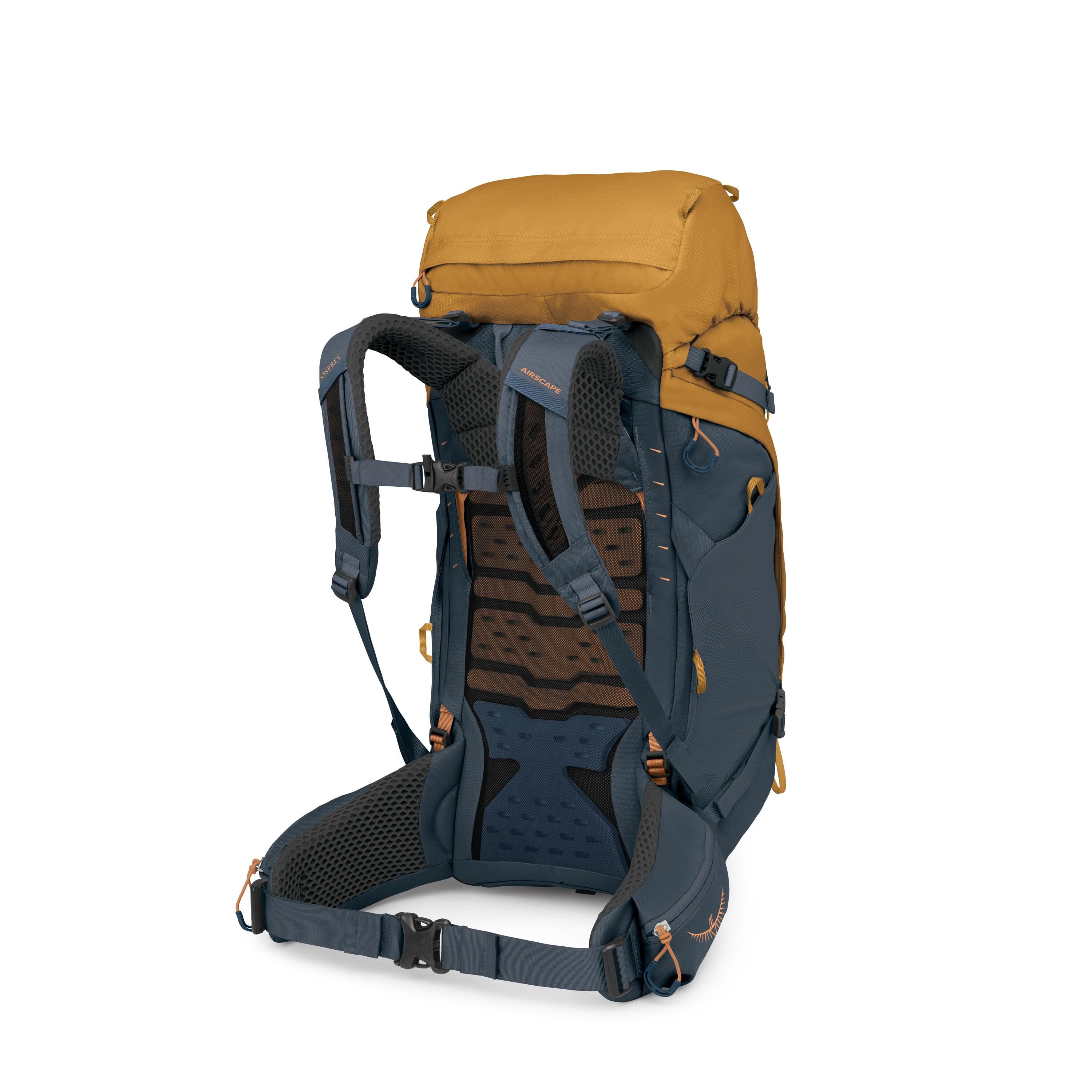 Osprey Kyte LT 45 Women's Backpacking Pack 45L in Barley Brown — back view