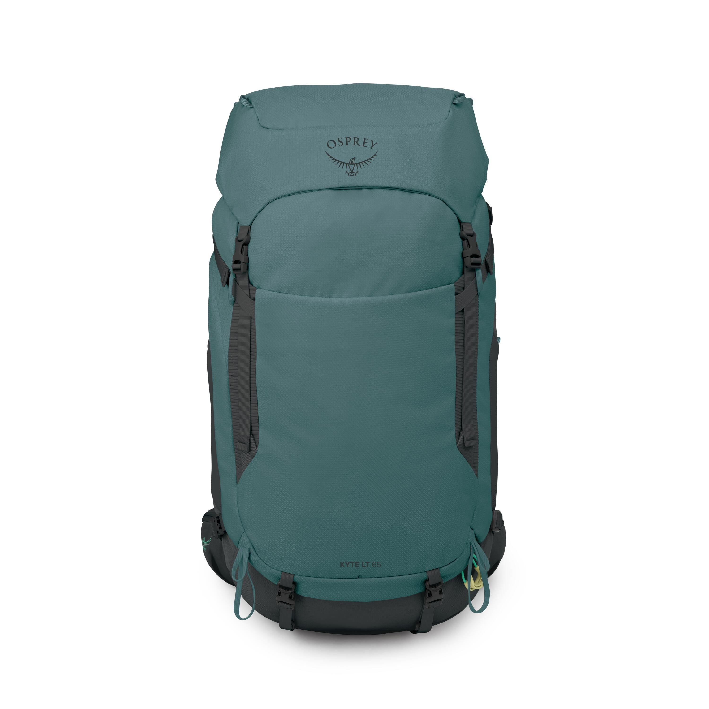 Osprey Kyte LT 65 Women's Backpacking Pack 65L in Cascade Blue — front view