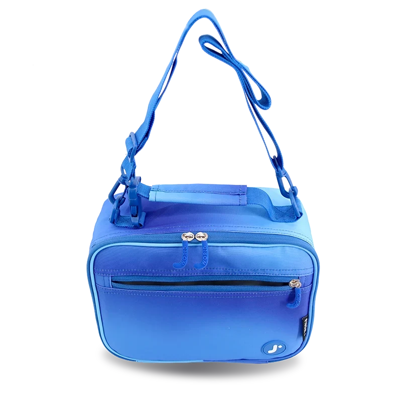 J World Cody Lunch Bag With Shoulder Strap in Blue Gradient — detail view # color_Blue Gradient