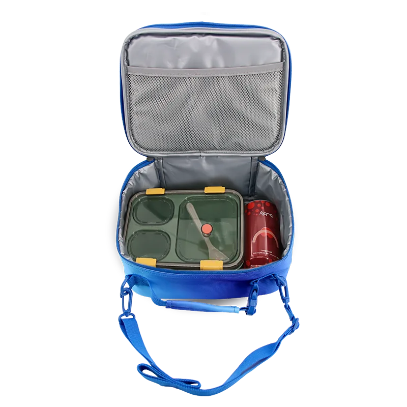 J World Cody Lunch Bag With Shoulder Strap in Blue Gradient — interior view 2 # color_Blue Gradient